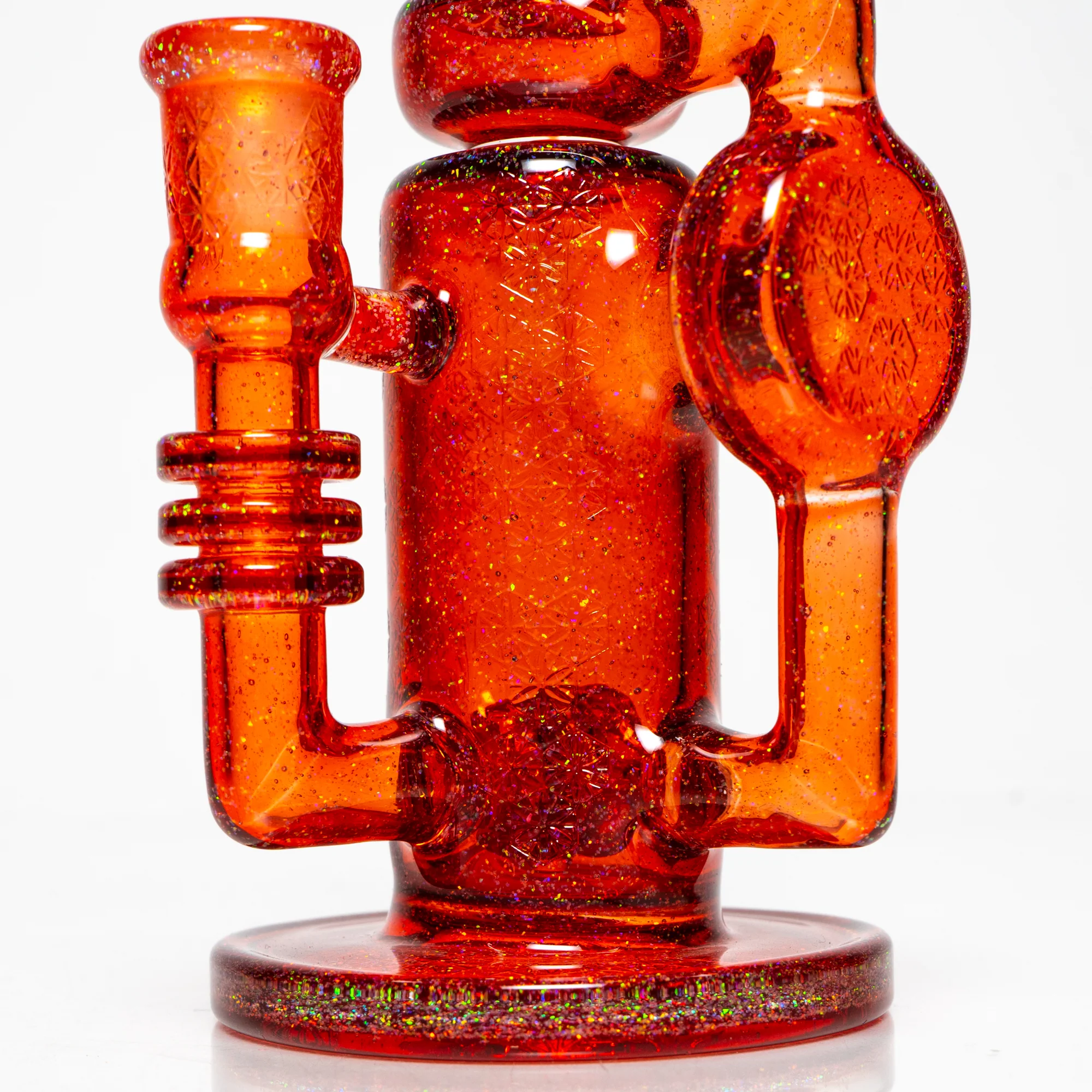 Ill Glass - Custom 50 Watt Cycler - Red Dragon & Crushed Opal Polished - Image 7