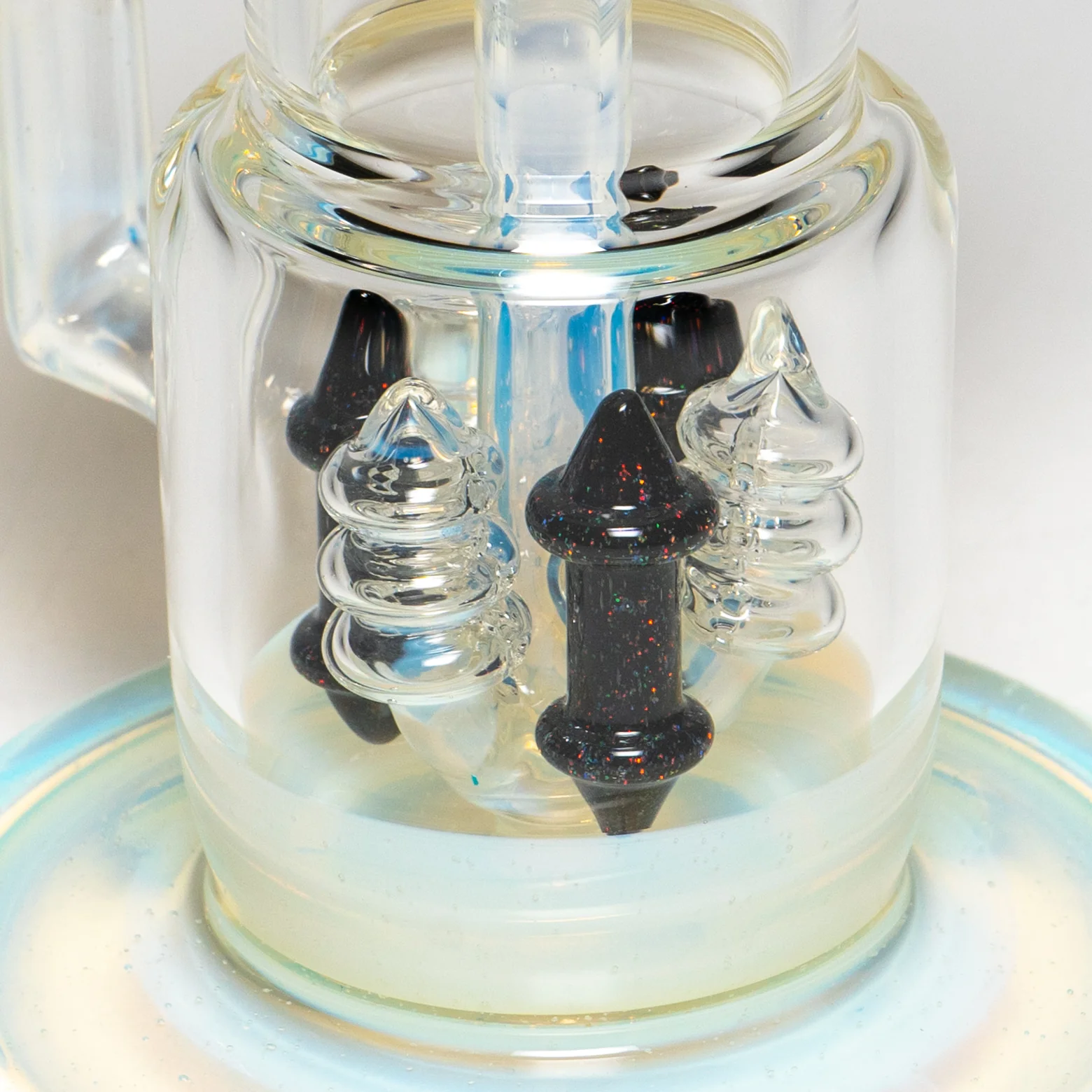 Ill Glass - Custom Flux Cycler w/ Stabilization Pylons - UV Neo Light & Crushed Opal - Image 11