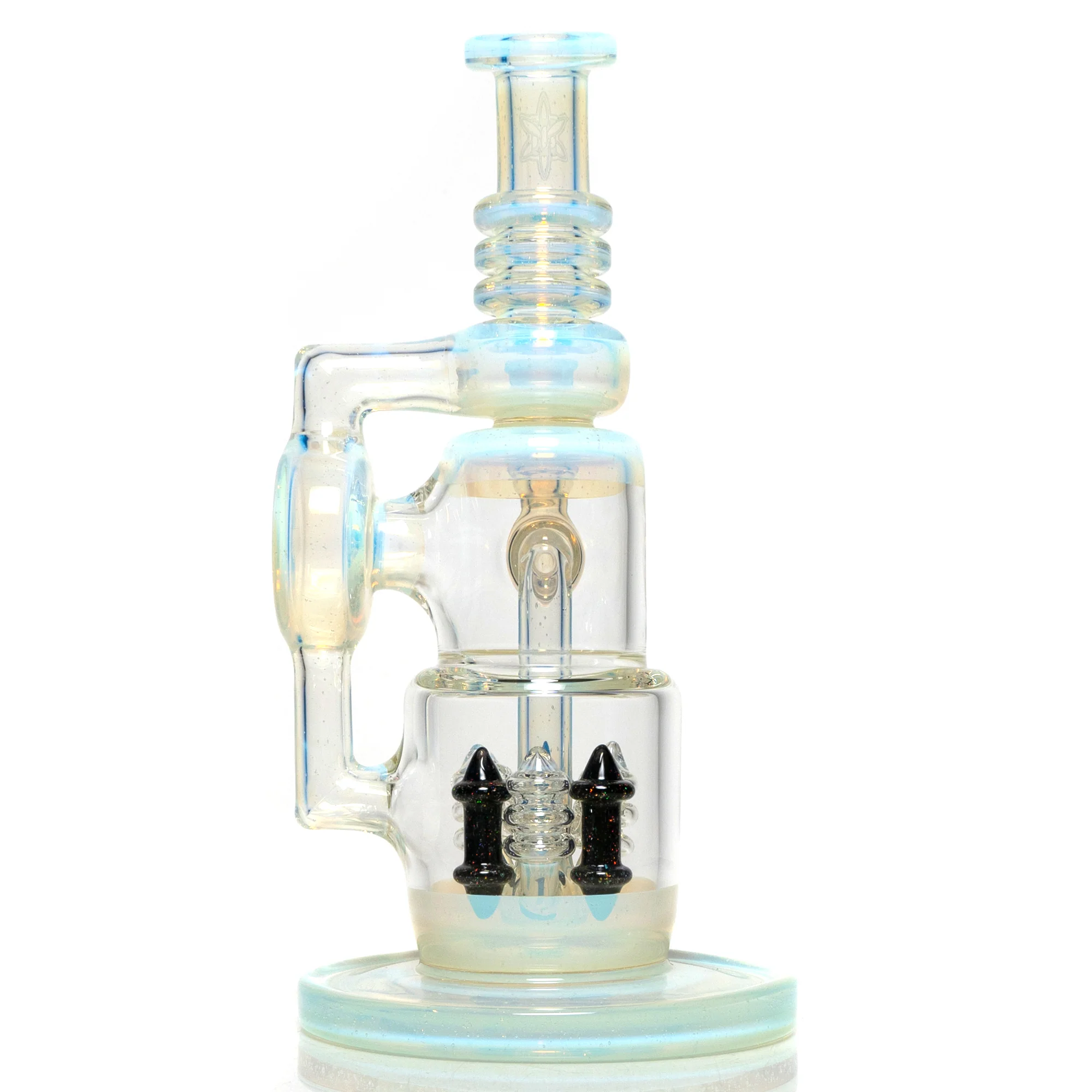 Ill Glass - Custom Flux Cycler w/ Stabilization Pylons - UV Neo Light & Crushed Opal - Image 4
