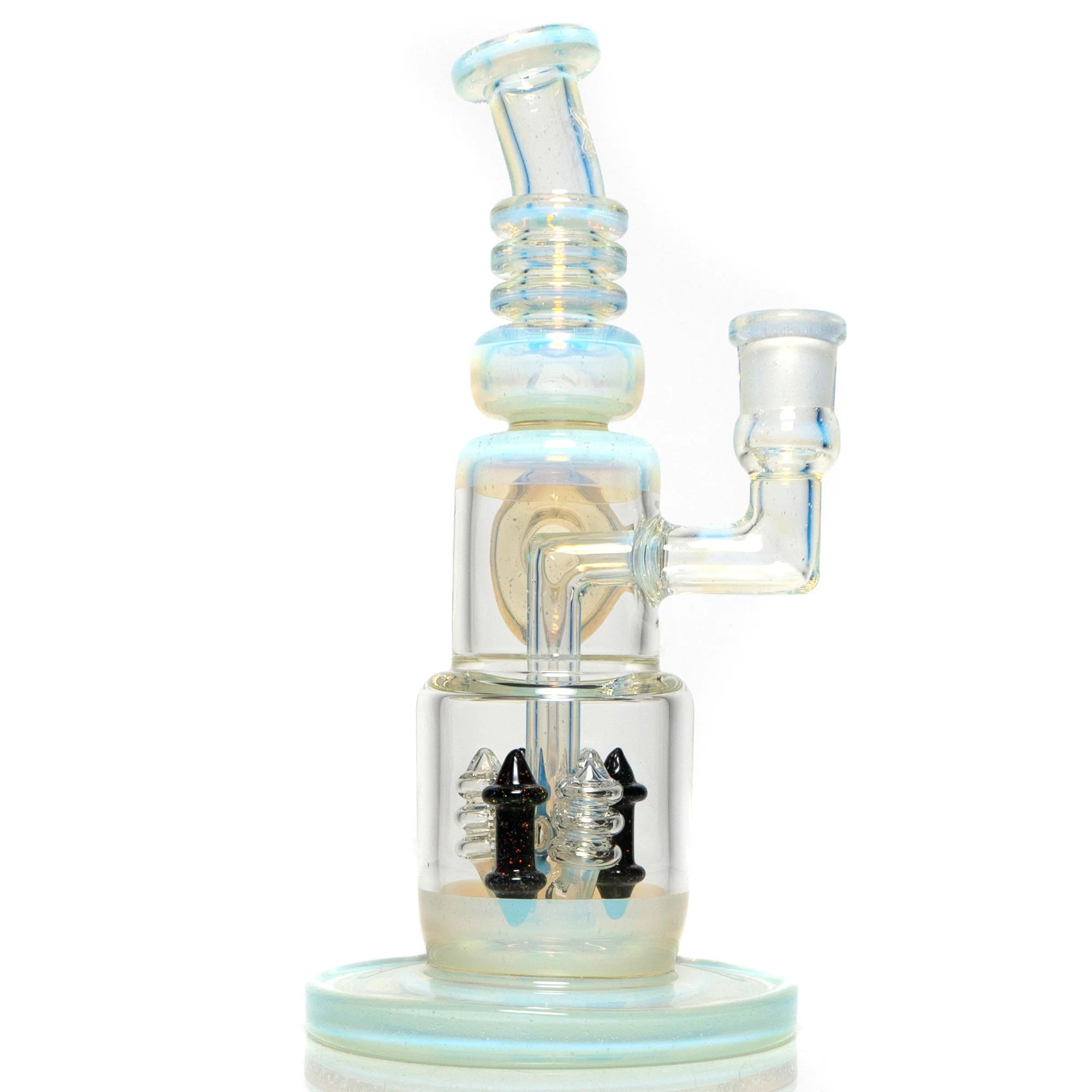 Ill Glass - Custom Flux Cycler w/ Stabilization Pylons - UV Neo Light & Crushed Opal - Image 5