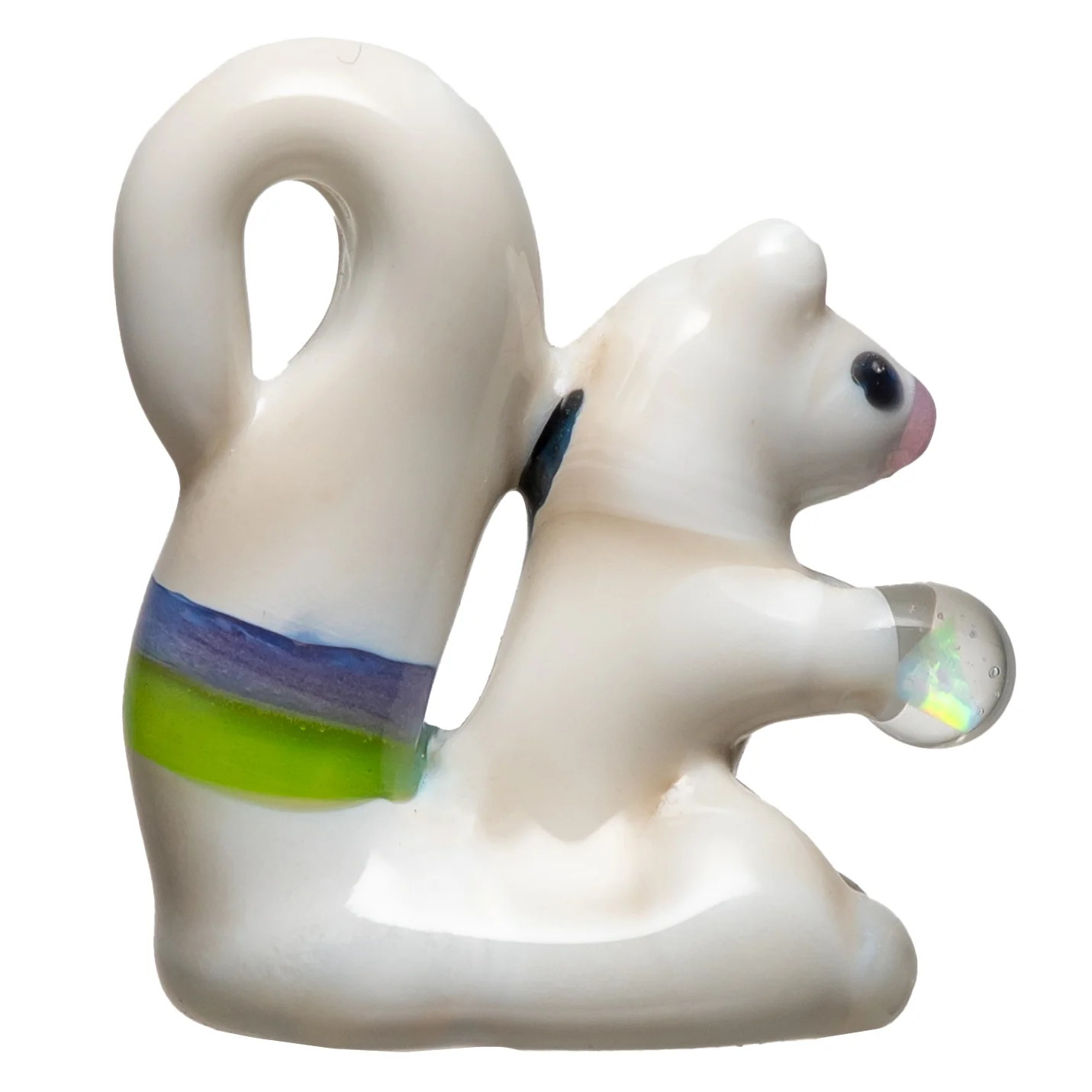 Irene - Pendant - Squirrel w/ Opal - Blue & Purple - Image 2