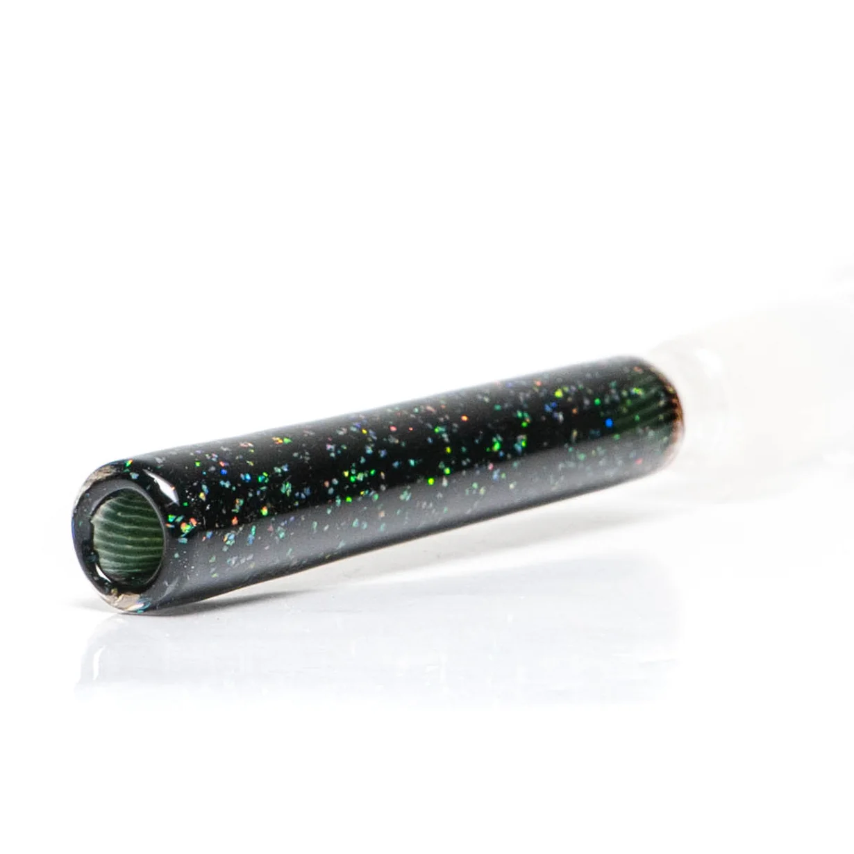 Jakers Glass - Worked Mini Beaker - Crushed Opal & Rainbow Wag - Image 6
