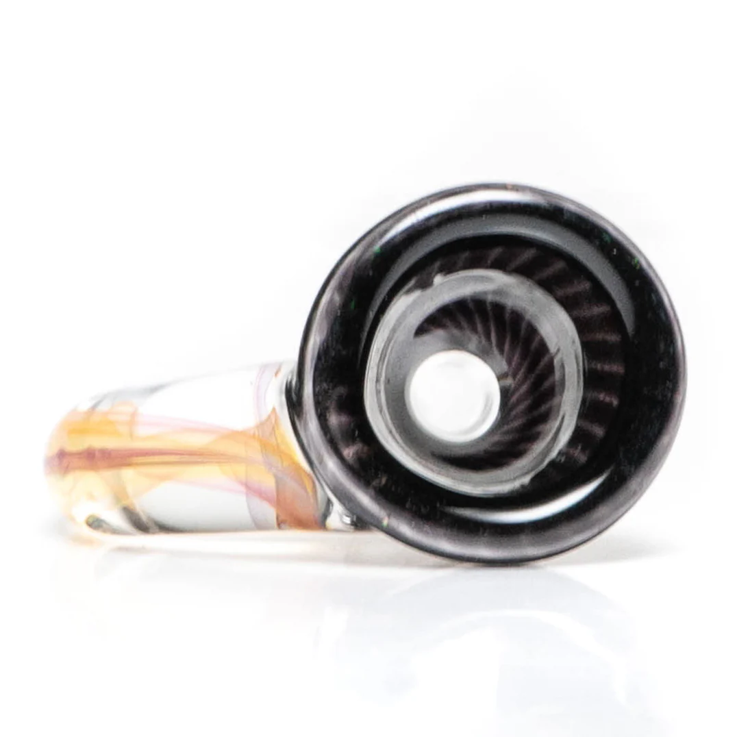 Jakers Glass - Worked Mini Beaker - Crushed Opal & Rainbow Wag - Image 9