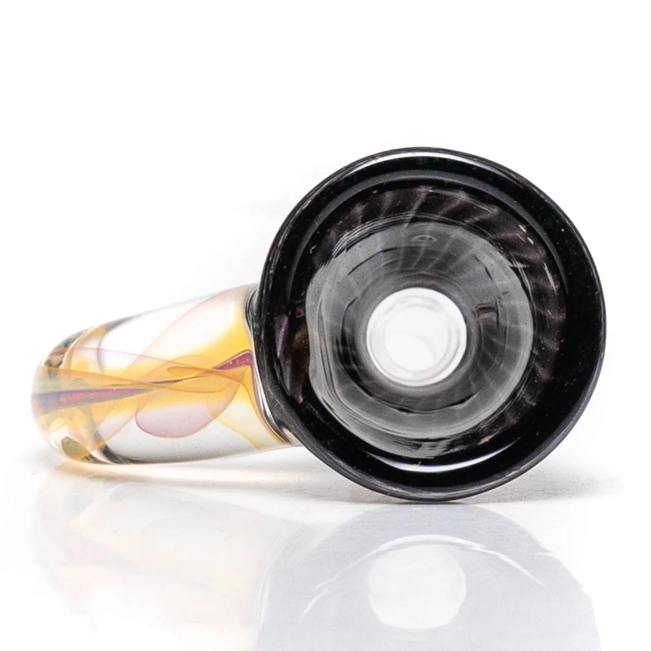 Jakers Glass - Worked Mini Beaker - Crushed Opal & Rasta Reversal - Image 6