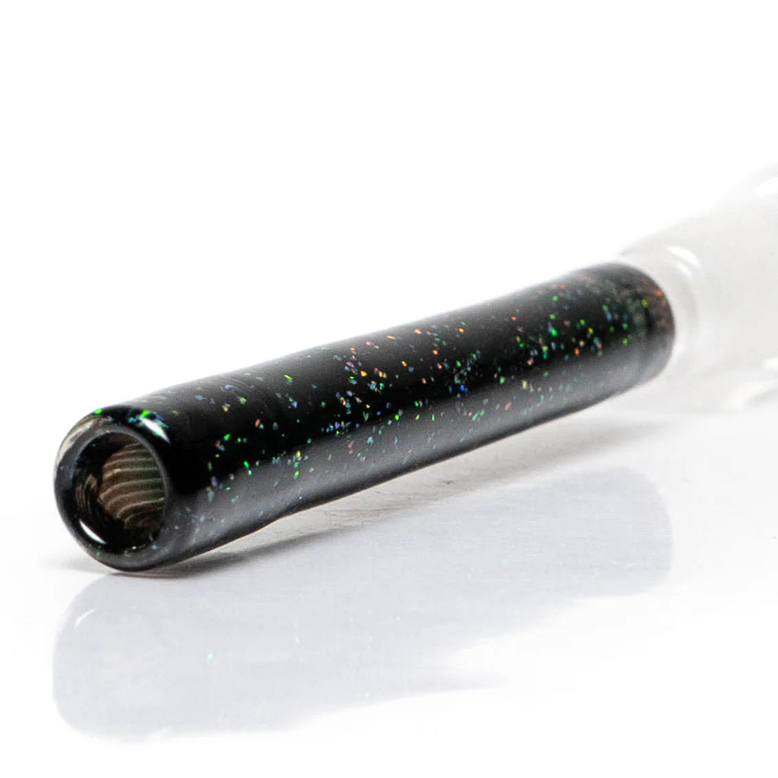 Jakers Glass - Worked Mini Beaker - Crushed Opal & Rasta Reversal - Image 8