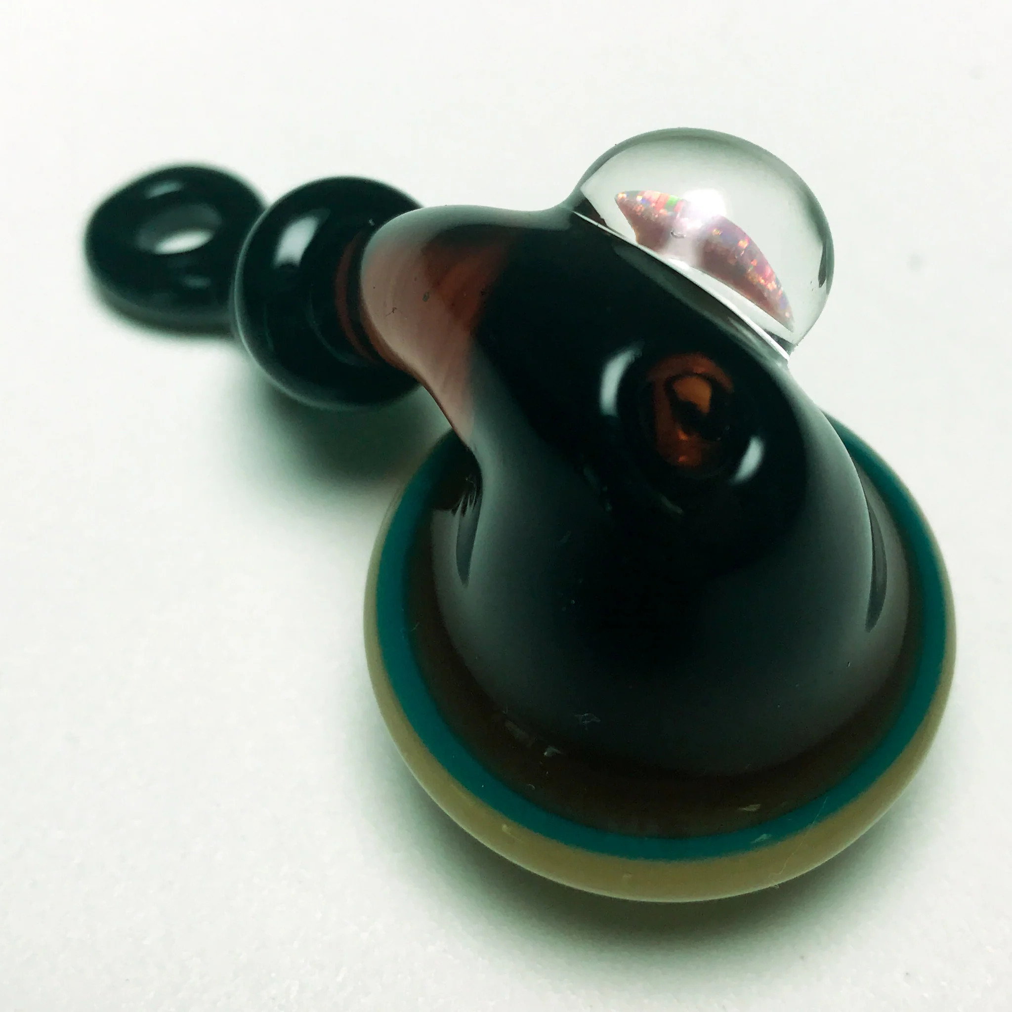 J Mass - Sherlock Carb Cap - Aqua, Peach & Sienna Brown - Image 4