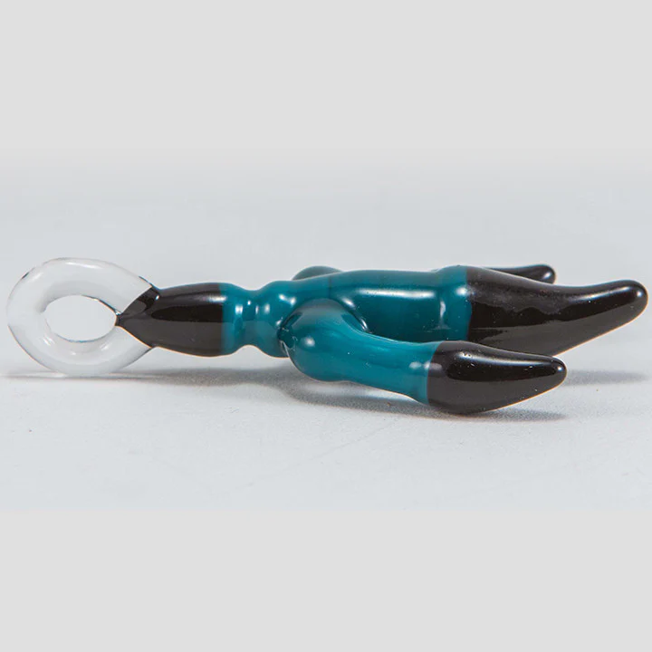 J.O.P. - Chicken Foot Pendant - Agua Azul & Black - Image 4