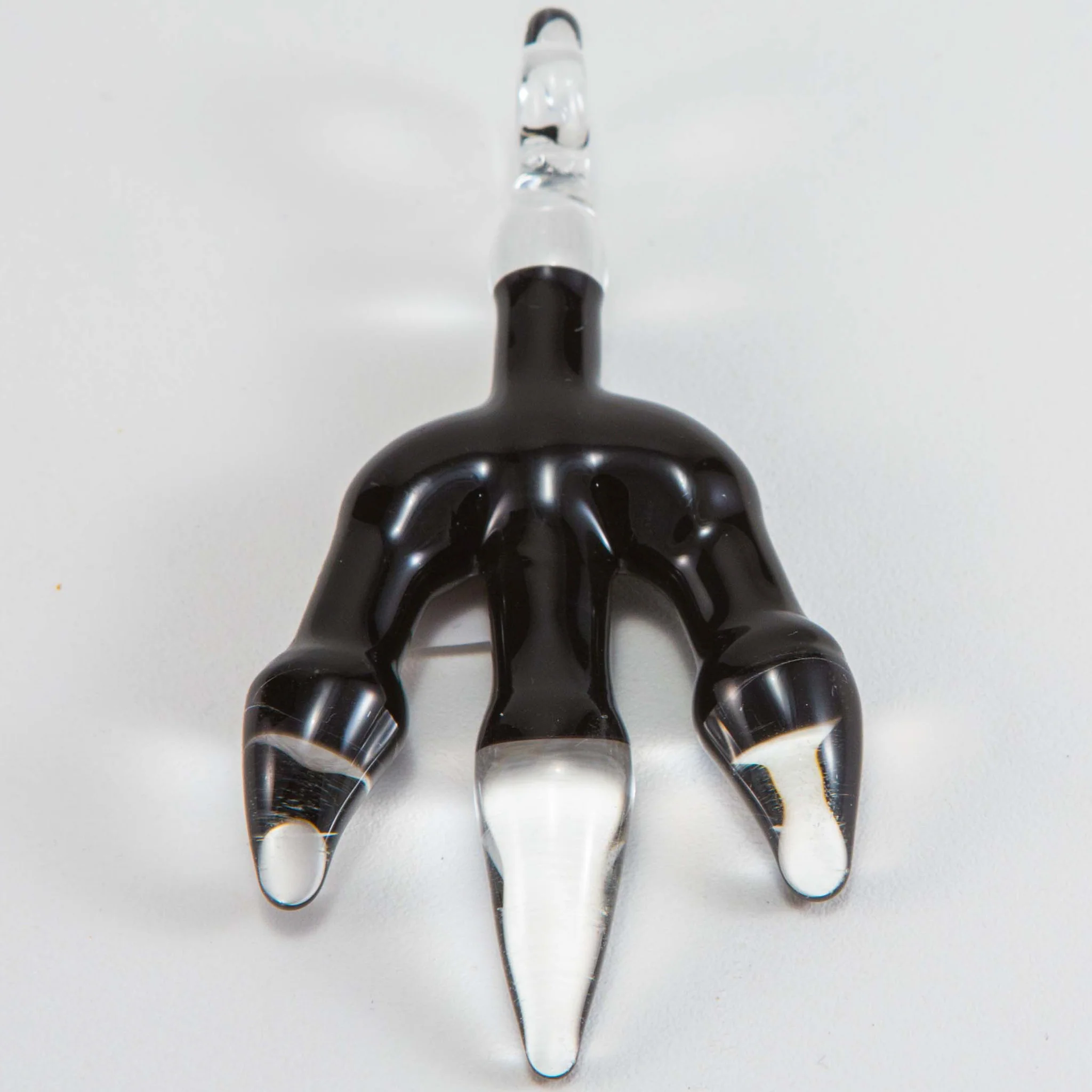 J.O.P. - Chicken Foot Pendant - Black & Clear