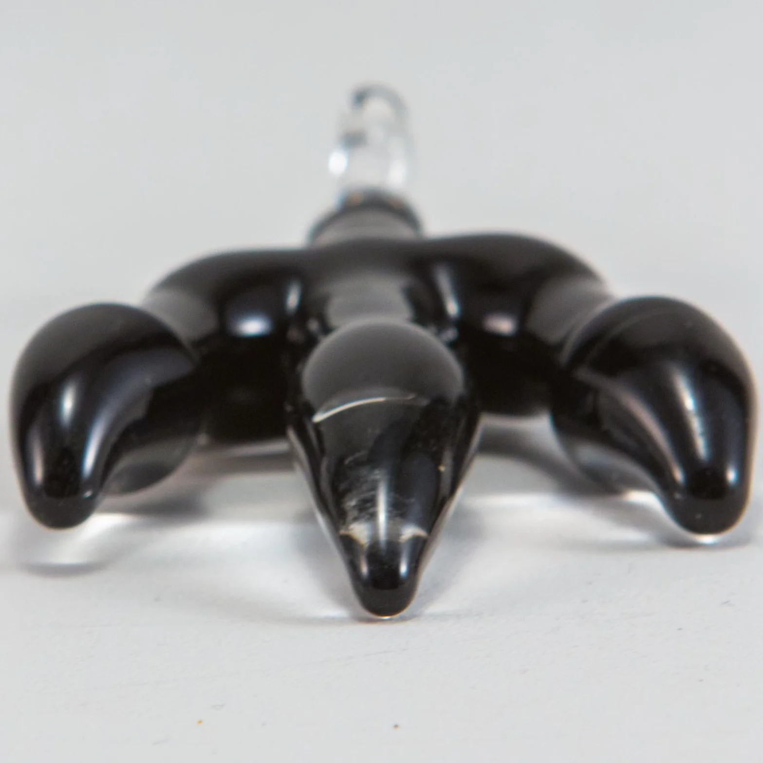 J.O.P. - Chicken Foot Pendant - Black & Clear - Image 2