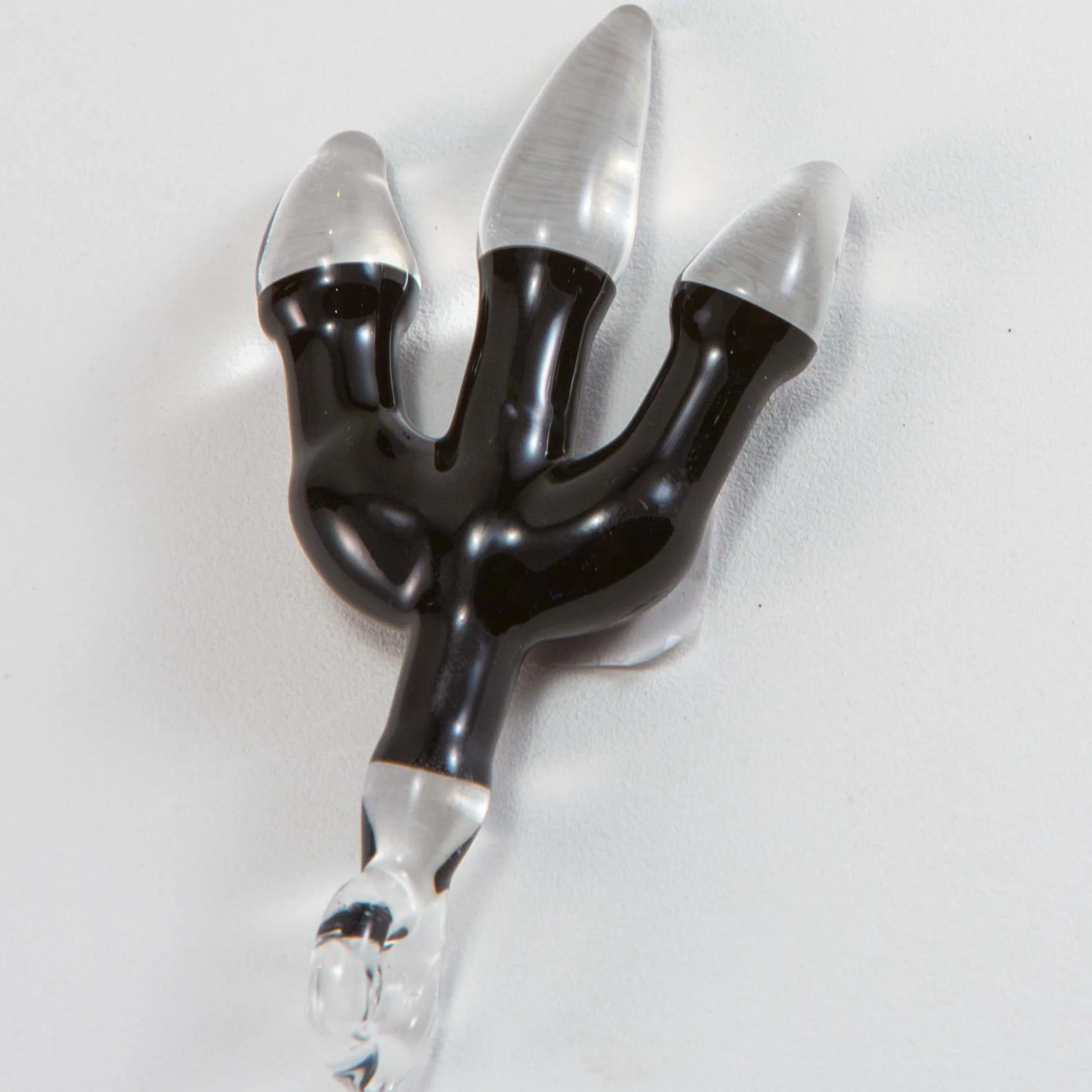 J.O.P. - Chicken Foot Pendant - Black & Clear - Image 4
