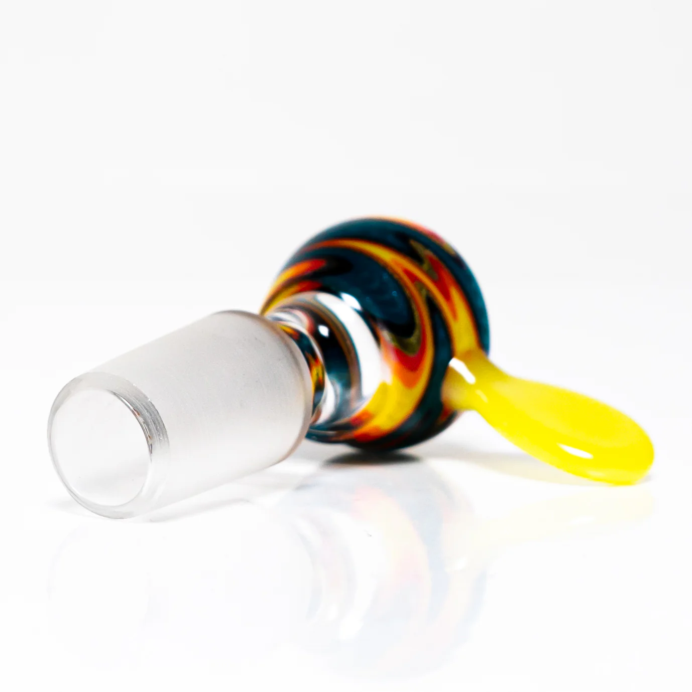 K2 Glass - Worked Snap Slide - 14mm - Fire & Water Wag w/ CFL Pastel Serum Handle - Image 4