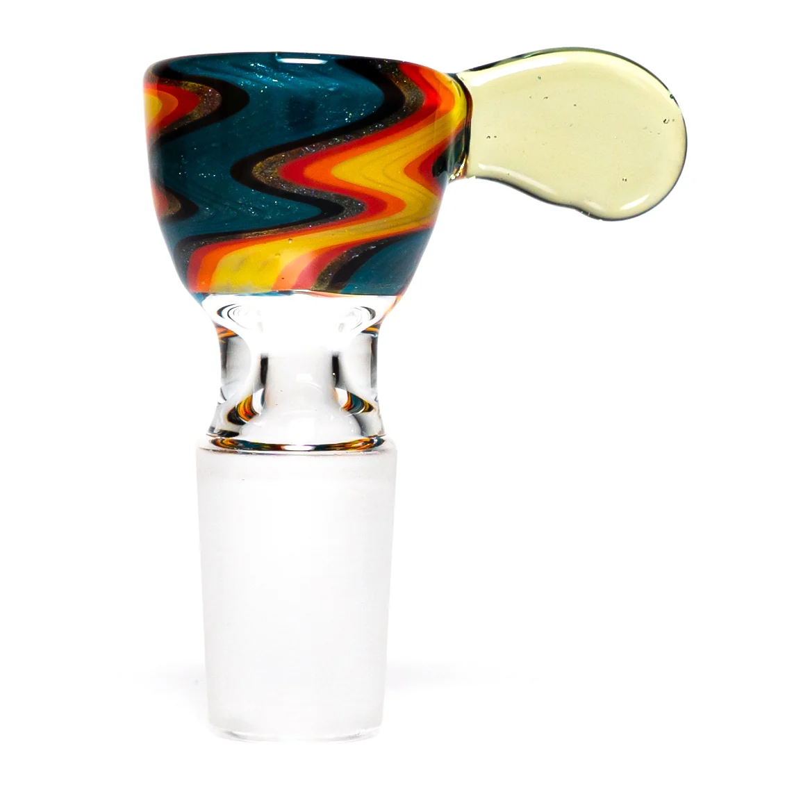 K2 Glass - Worked Snap Slide - 14mm - Fire & Water Wag w/ CFL Potion Handle #2
