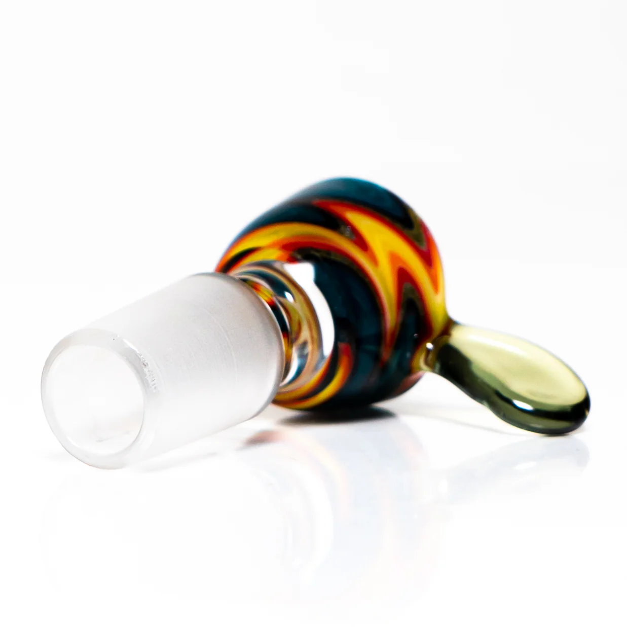 K2 Glass - Worked Snap Slide - 14mm - Fire & Water Wag w/ CFL Potion Handle #2 - Image 4