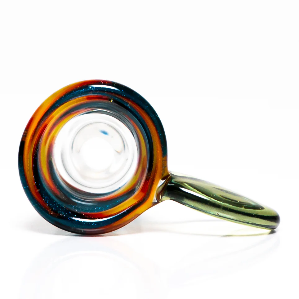 K2 Glass - Worked Snap Slide - 14mm - Fire & Water Wag w/ CFL Potion Handle #3 - Image 3