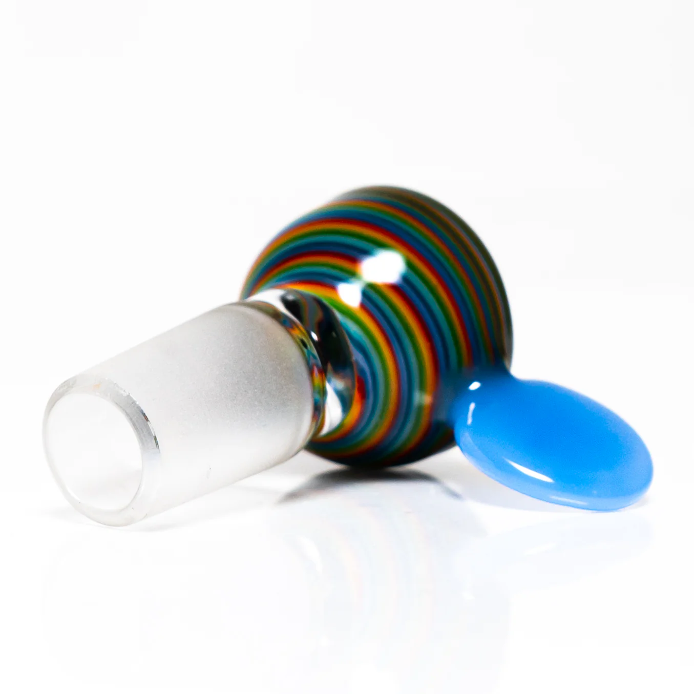 K2 Glass - Worked Snap Slide - 14mm - Rainbow Swirl w/ Ether Handle - Image 3