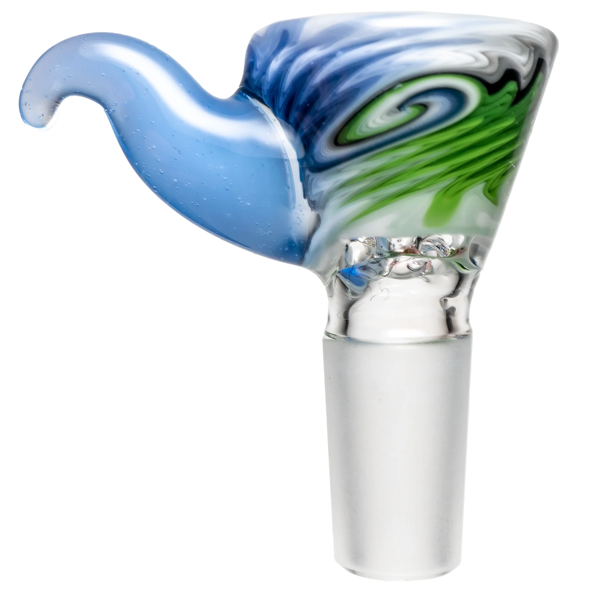 Kevin Howell - Martini Slide - 4 Hole - 14mm - Spearmint & Shadow w/ Moonstone - Image 2