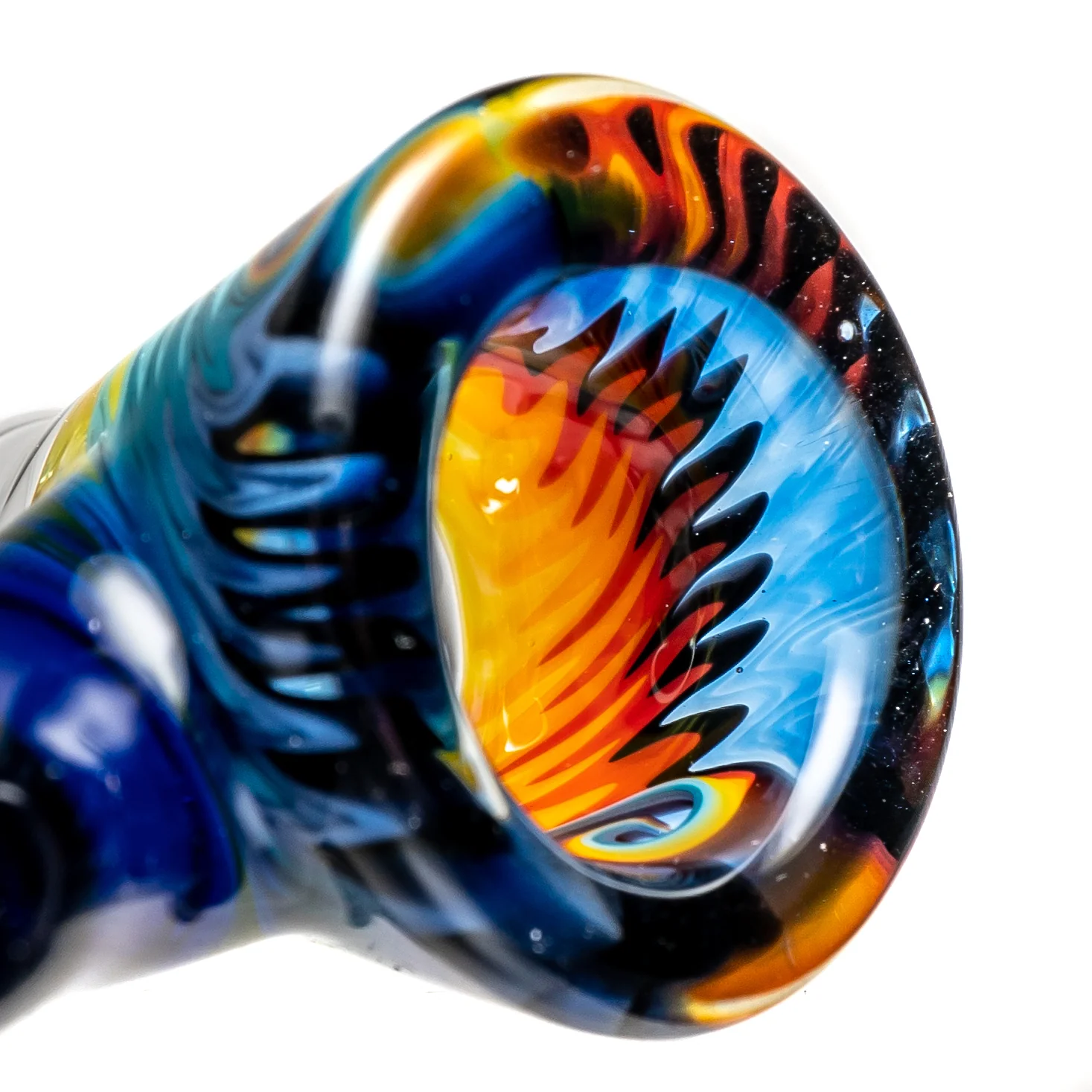 Kevin Howell - Martini Slide - 4 Hole - 18mm - Cobalt & Rainbow - Image 4