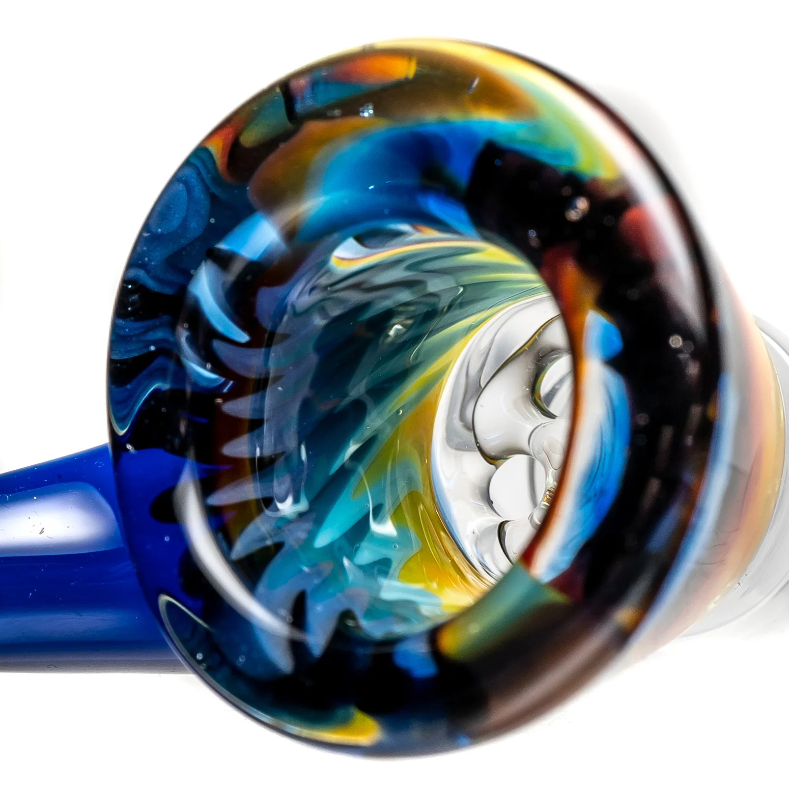 Kevin Howell - Martini Slide - 4 Hole - 18mm - Cobalt & Rainbow - Image 5