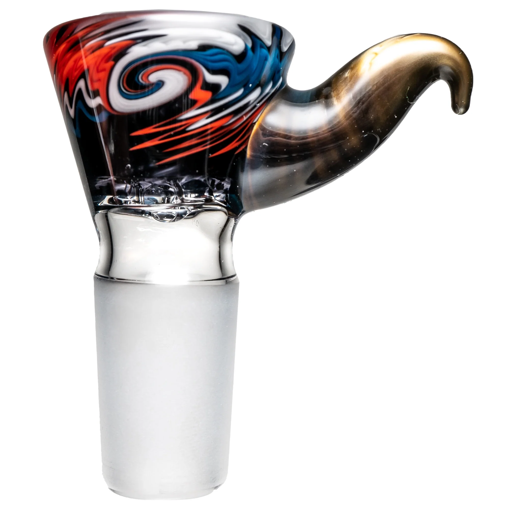 Kevin Howell - Martini Slide - 4 Hole - 18mm - Grateful Linework w/ Electrum