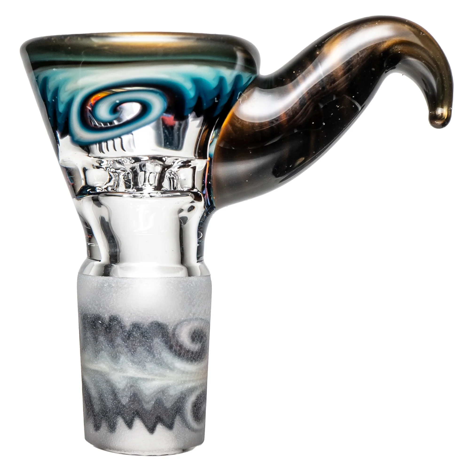 Kevin Howell - Martini Slide w/ Worked Joint - 4 Hole - 18mm - Bipolar w/ Electrum