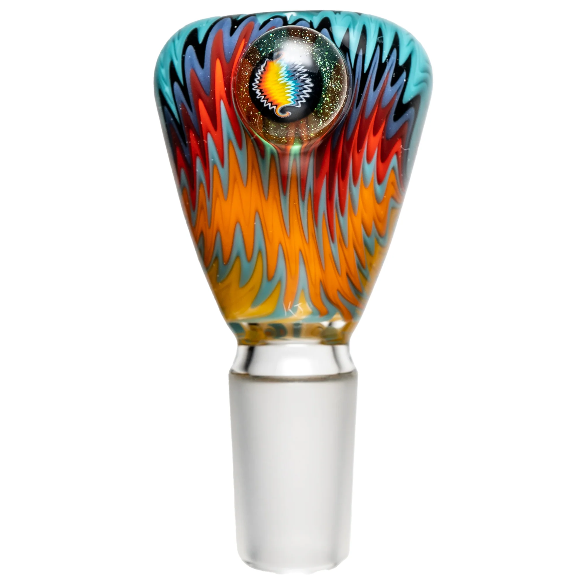 Kevin Howell - Push Slide - 18mm - Aqua Multi Color Linework - Image 2