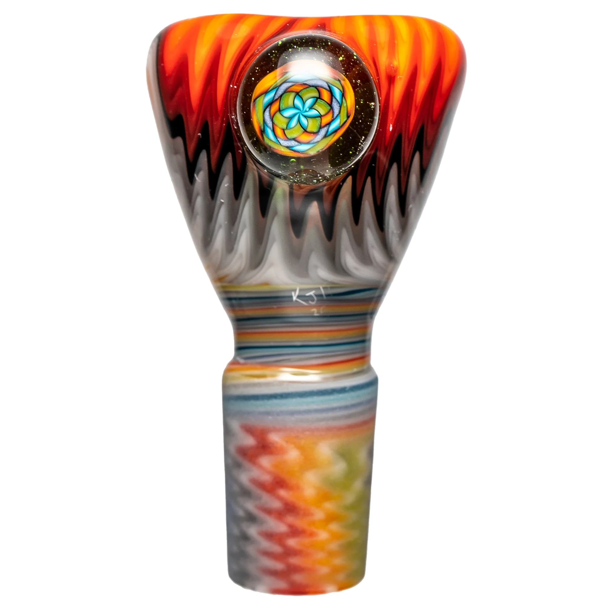 Kevin Howell - Push Slide w/ Worked Joint - 18mm - Fire, Smoke & Fruit Stripe - Image 2