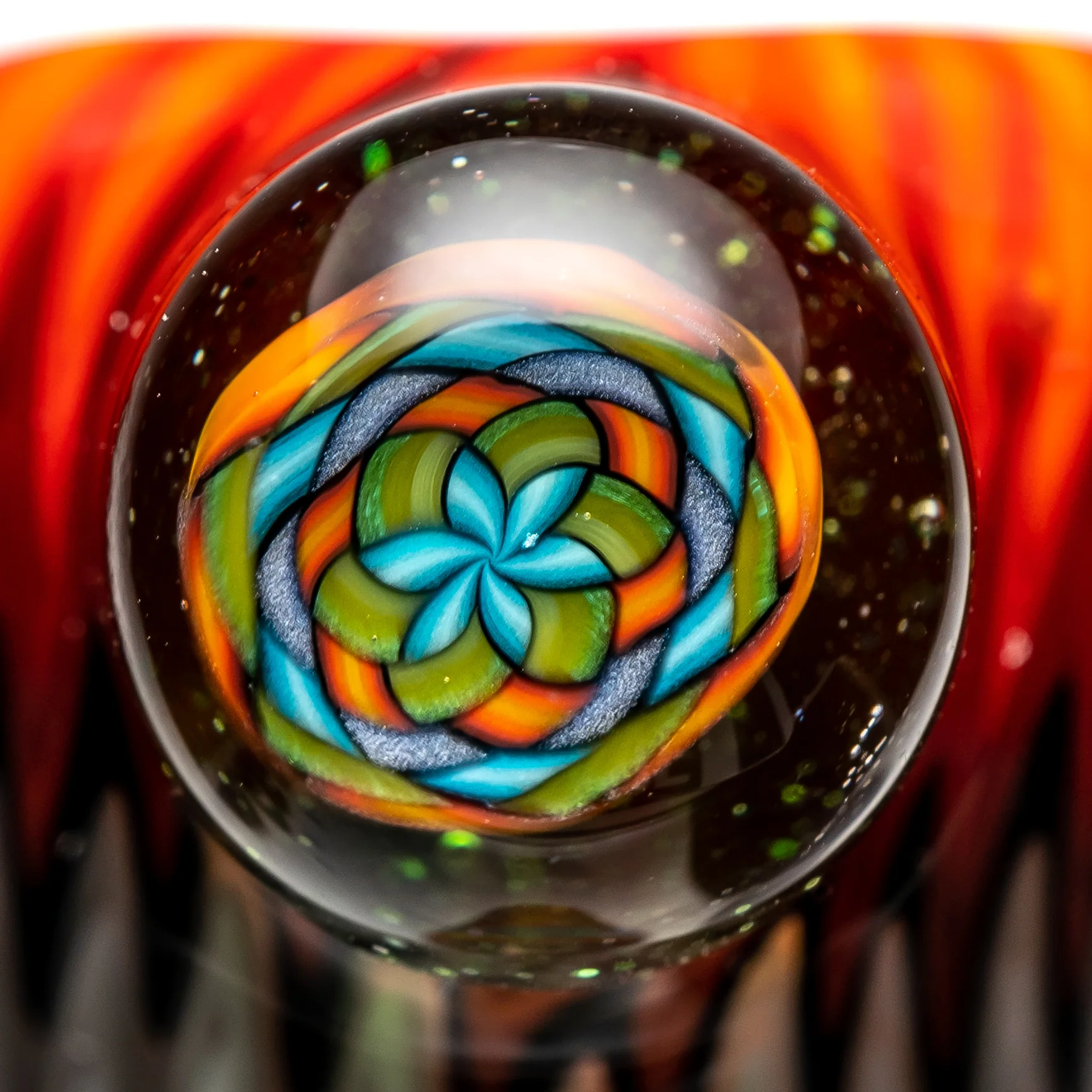 Kevin Howell - Push Slide w/ Worked Joint - 18mm - Fire, Smoke & Fruit Stripe - Image 5