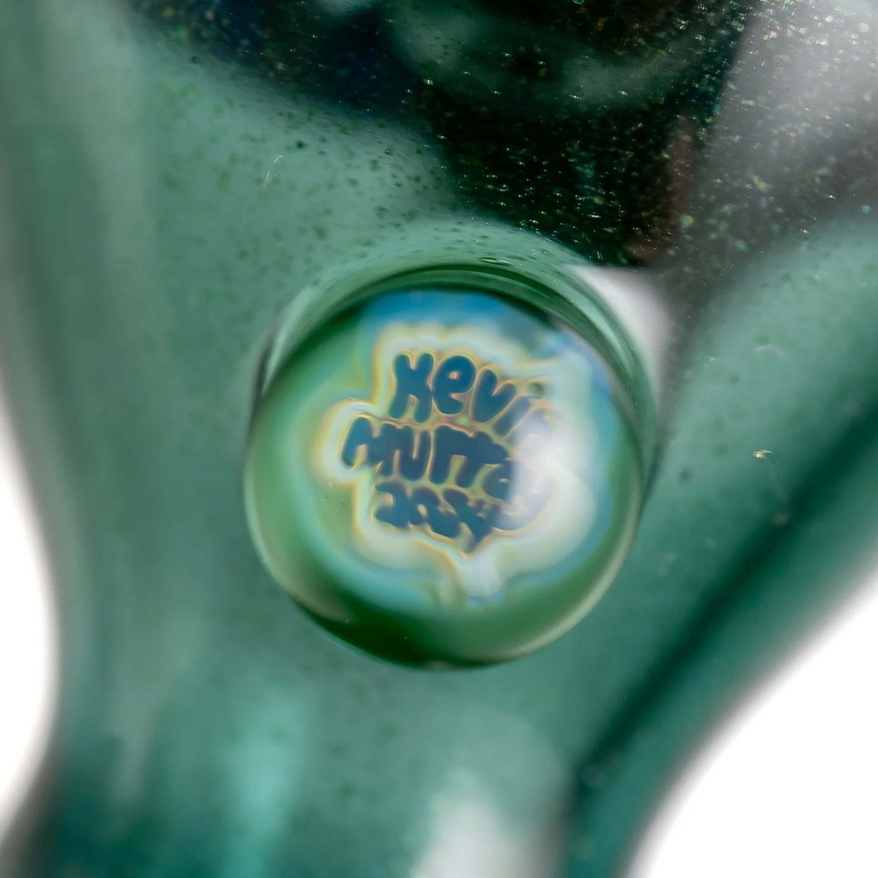 Kevin Murray - Push Slide - 18mm - Blue Stardust w/ Rainbow & Steelwool Reti - Image 3