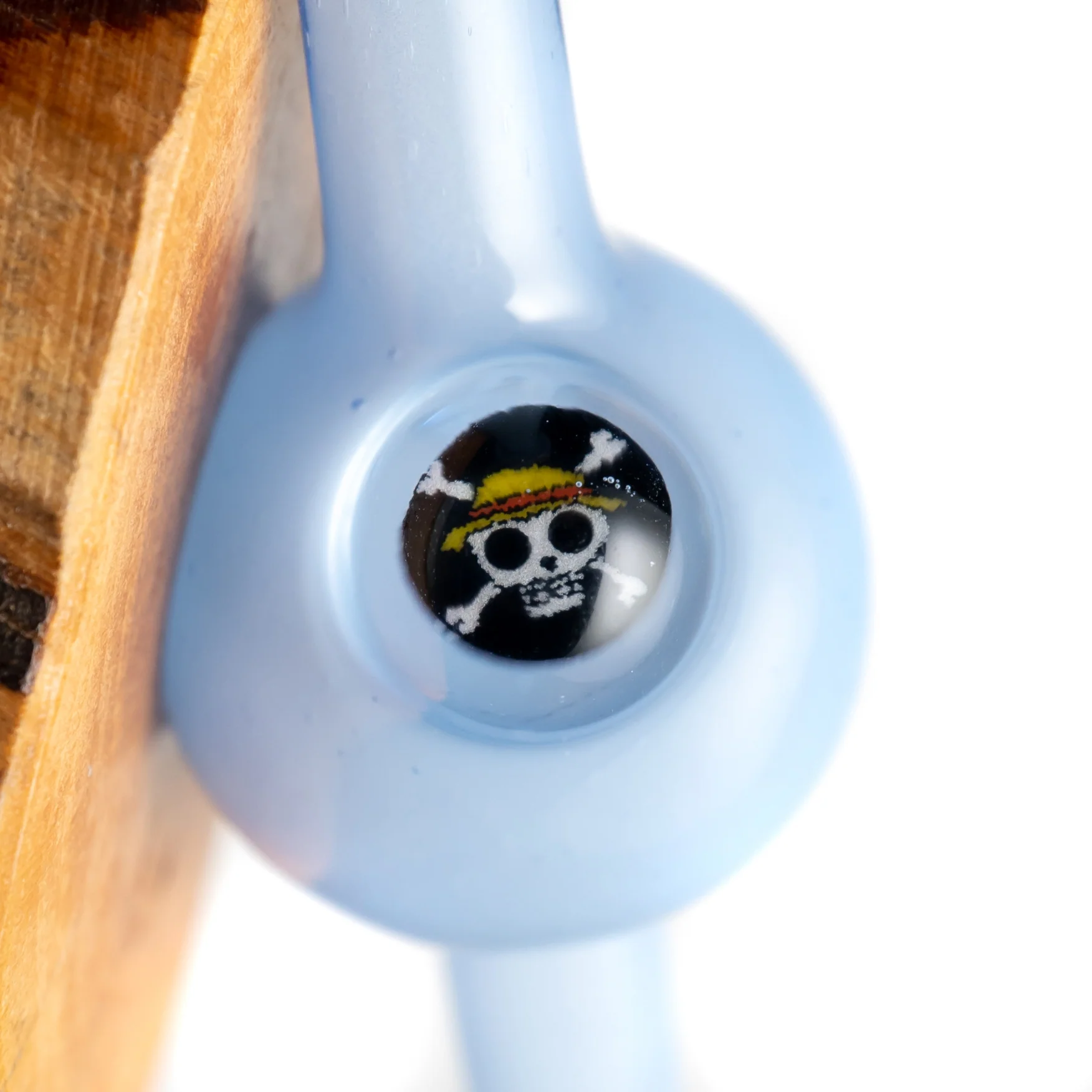 Keys Glass - Bubble Cap - One Piece - Blue Satin - Image 2