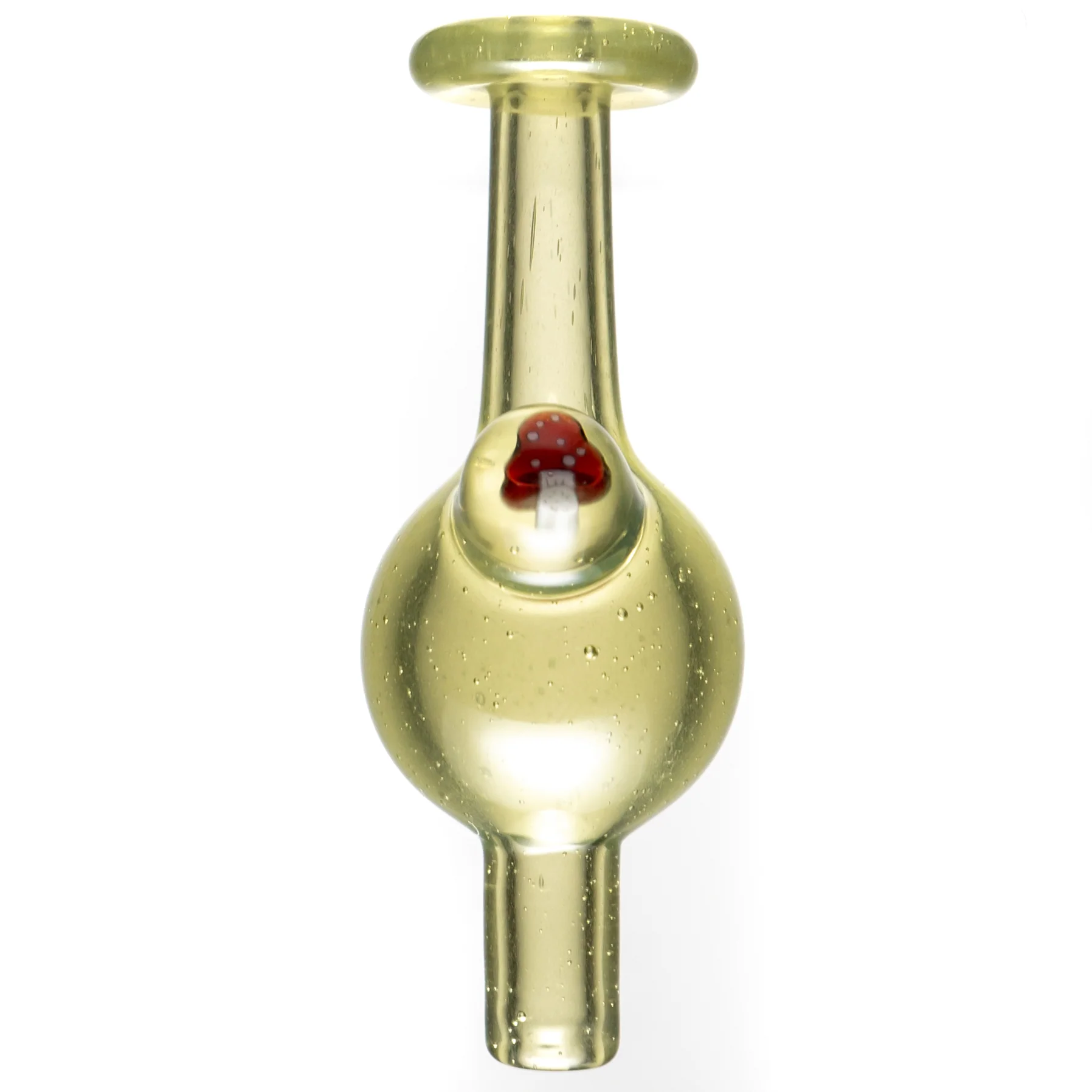 Keys Glass - Bubble Cap - Red Mushroom - CFL Pastel Potion