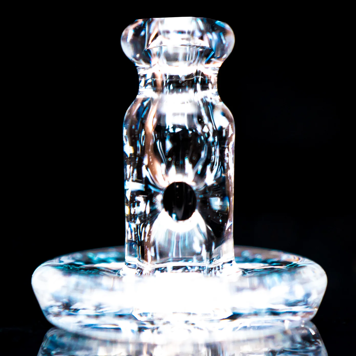 Kovacs Glass - Puffco Joystick Insert - Regular - Silver/Clear Dichro - Image 2