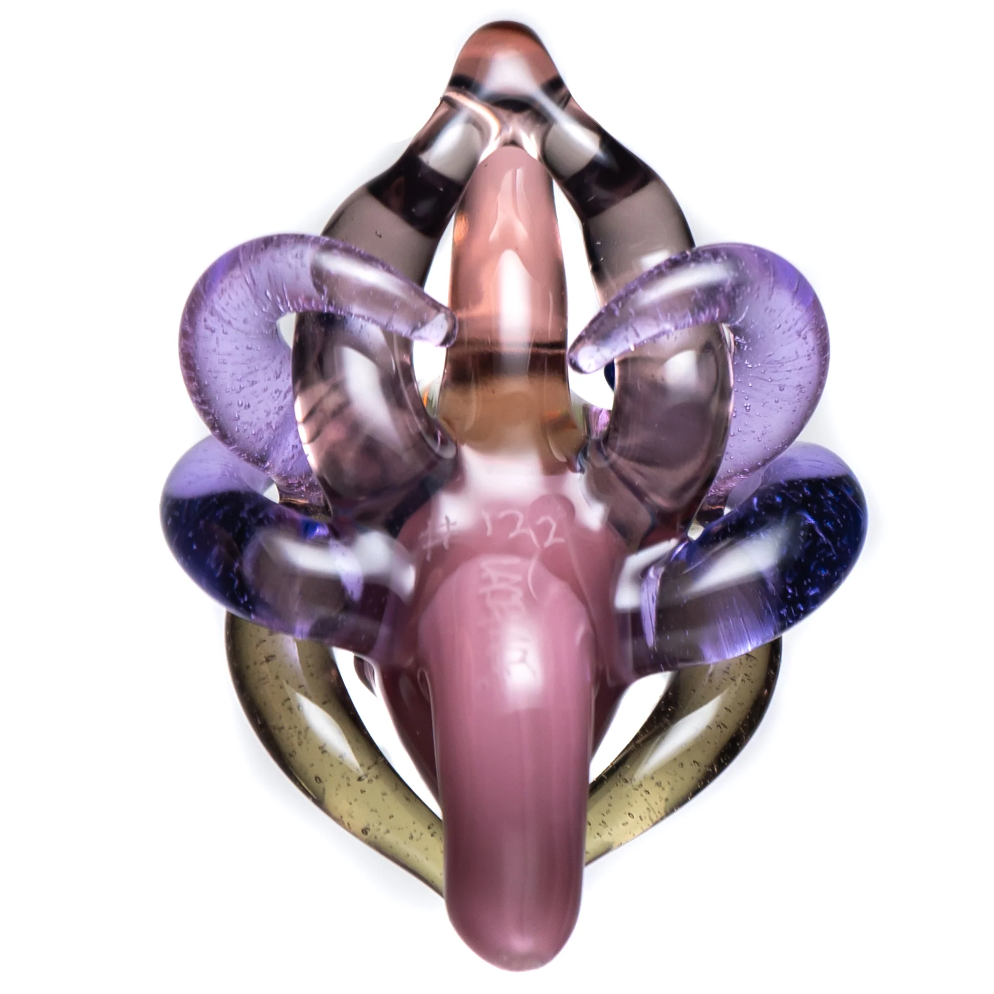 LaceFace - Warrior Goddess Pendant #122 - CFL Purples - Image 3