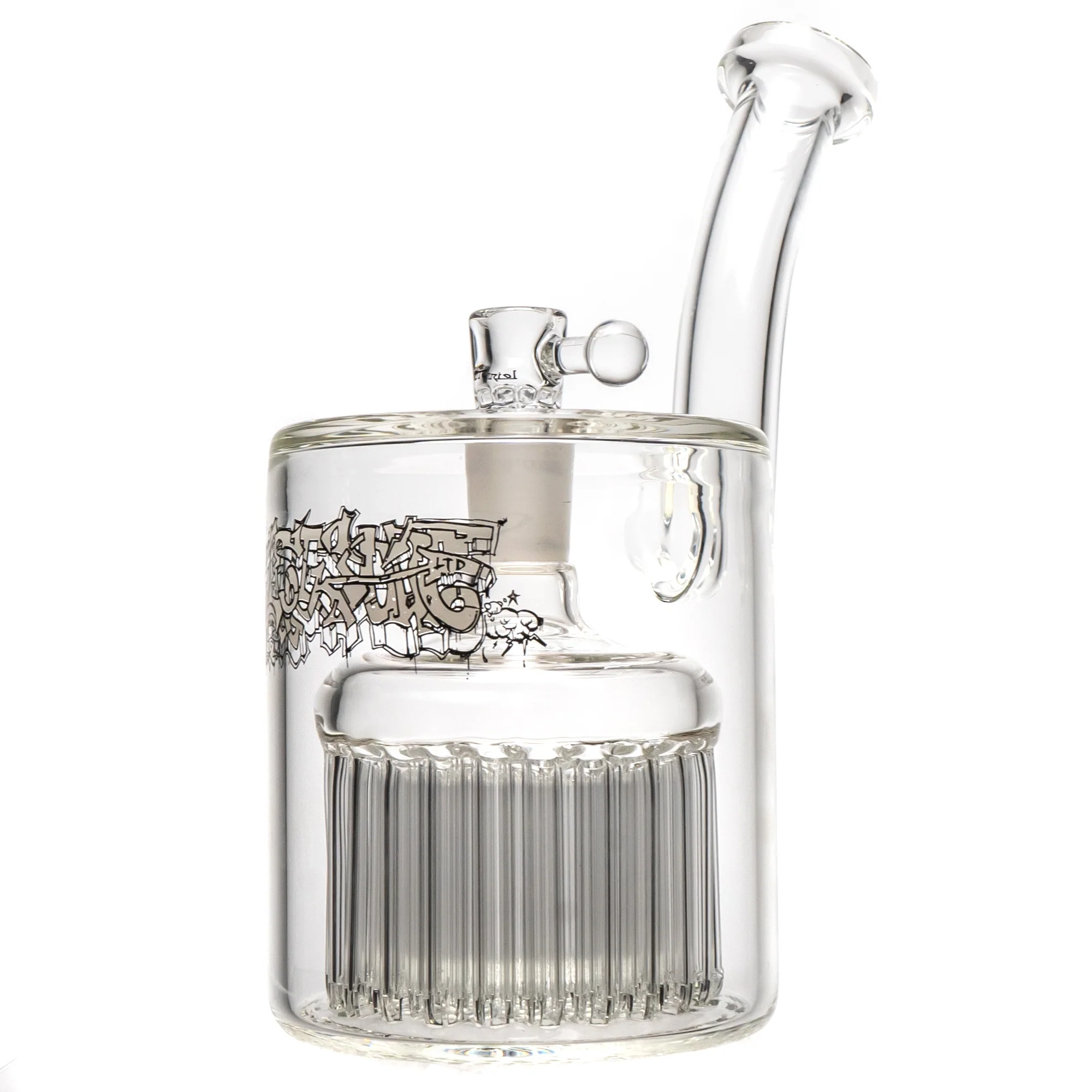 Leisure - 54 Arm Bubbler - White Graffiti Label