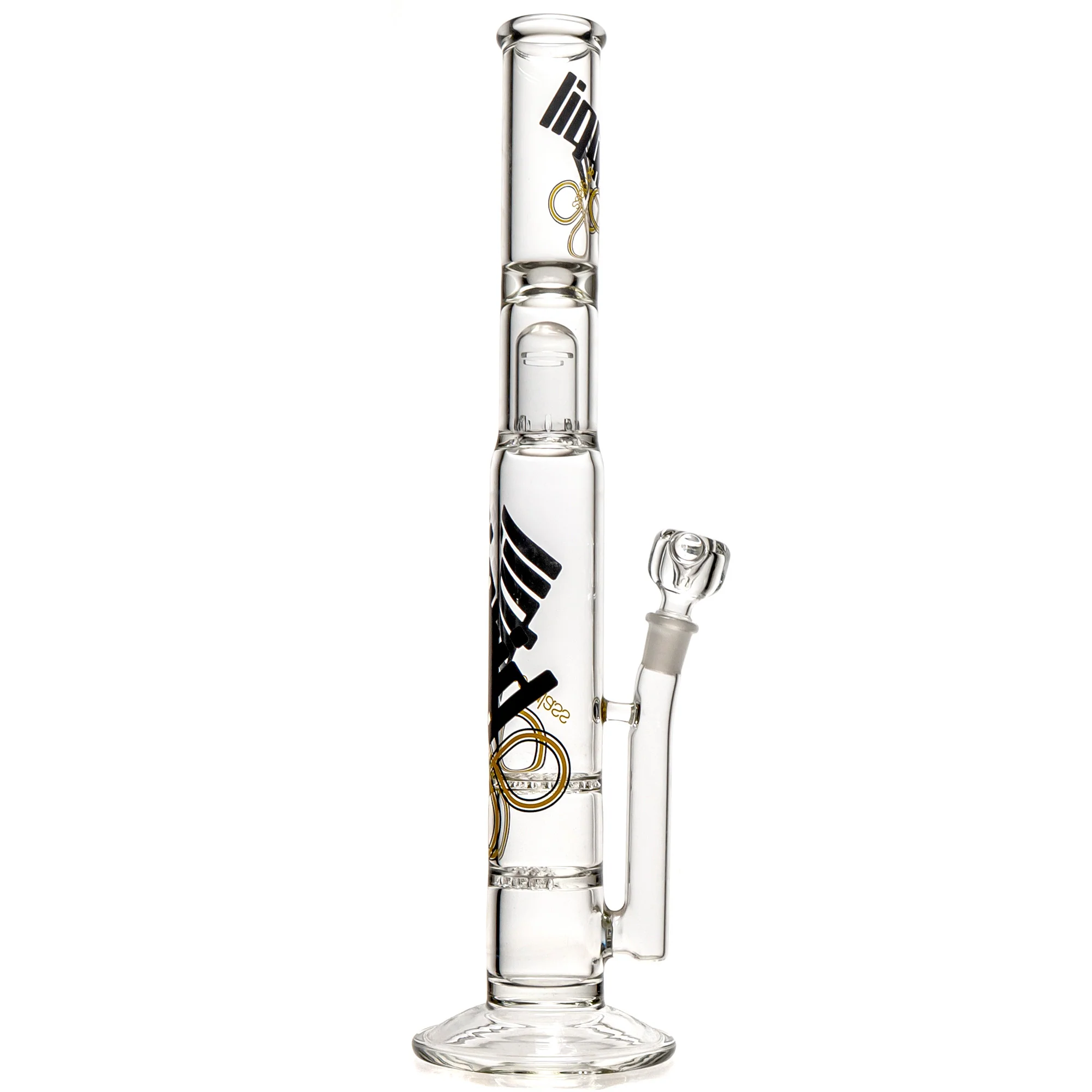 Liquid Sci - Straight Tube w/ Jacuzzi Perc - Black & Yellow Label - Image 2