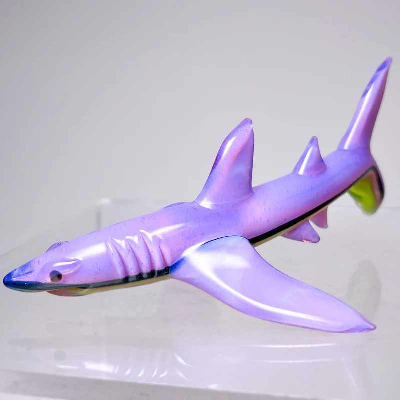 Mako Glass - Shark Dry Pipe - Pink Slyme w/ Slyme - Image 3