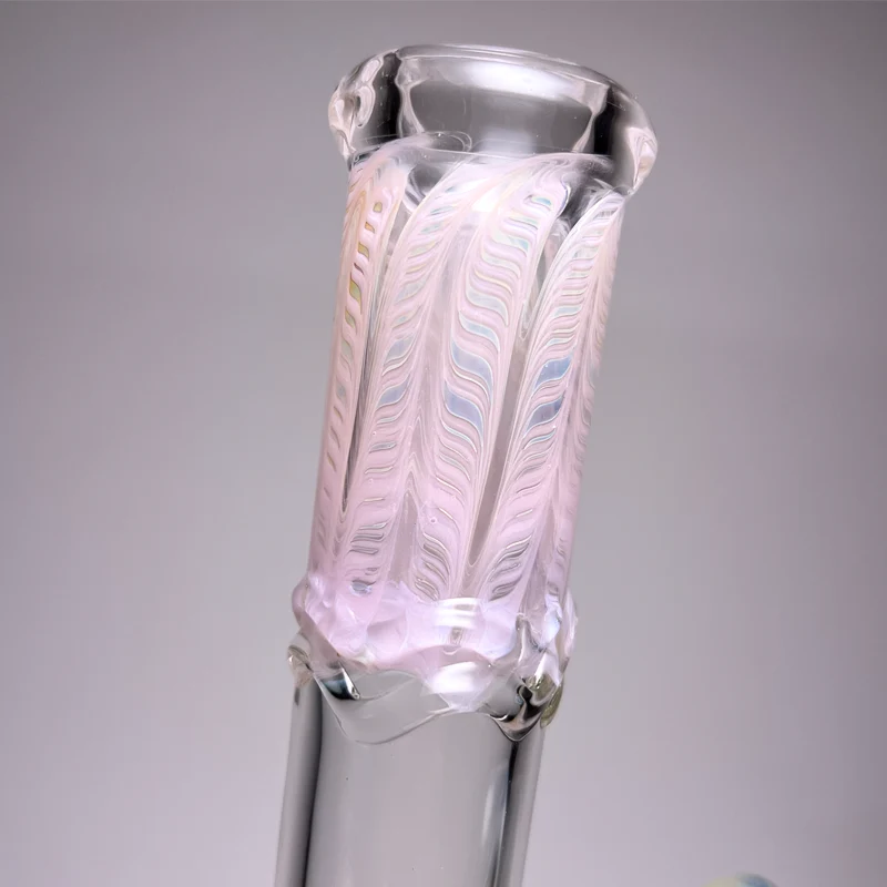 Mary Jane's Glass Studio - 10" Double Bubble - 32x4 - Fume W&R Pink - Image 2