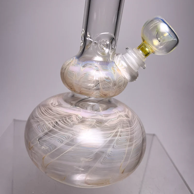Mary Jane's Glass Studio - 10" Double Bubble - 32x4 - Fume W&R Pink - Image 3