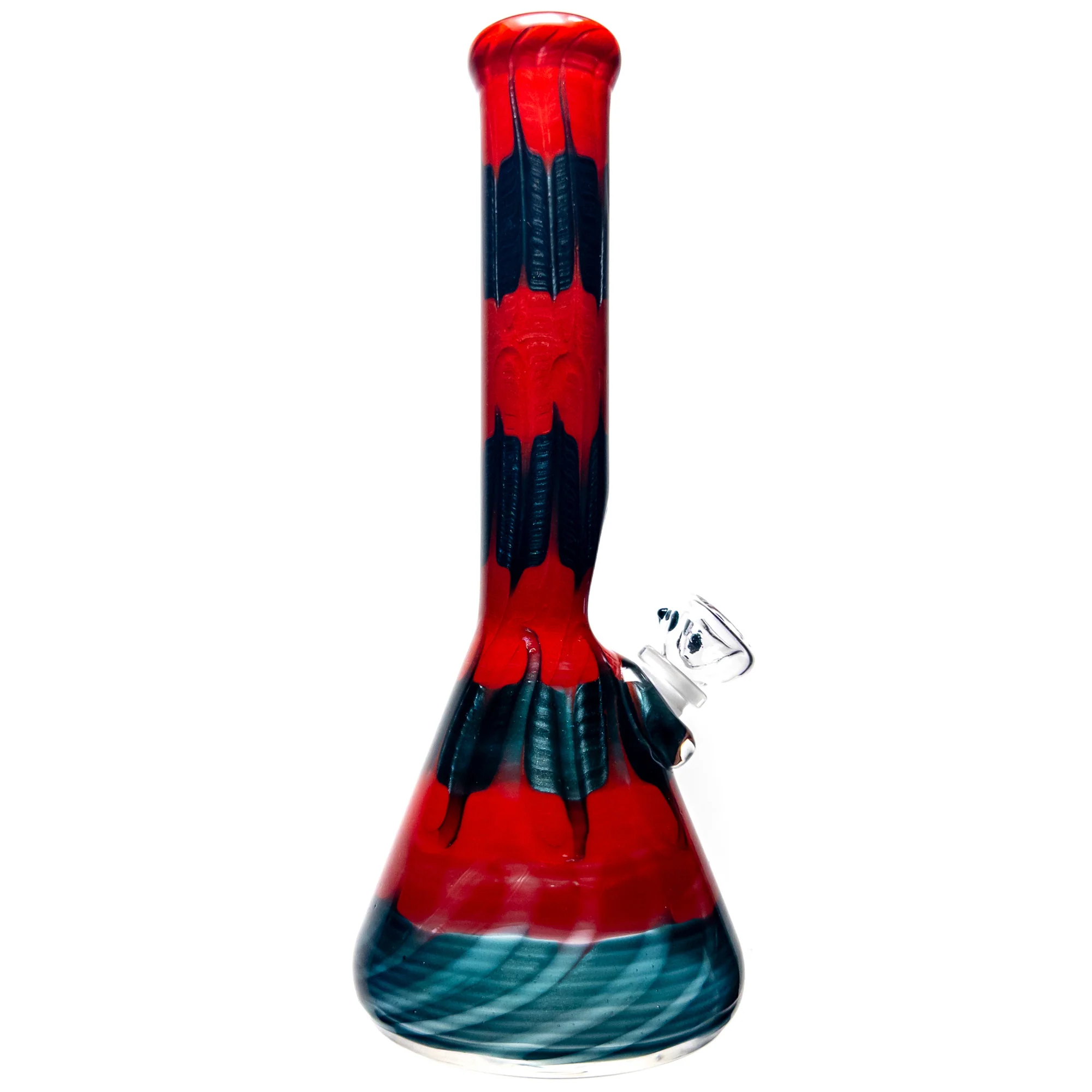 Mary Jane's Glass Studio - 12" Beaker - 38x4 - Full Color W&R Red - Image 2