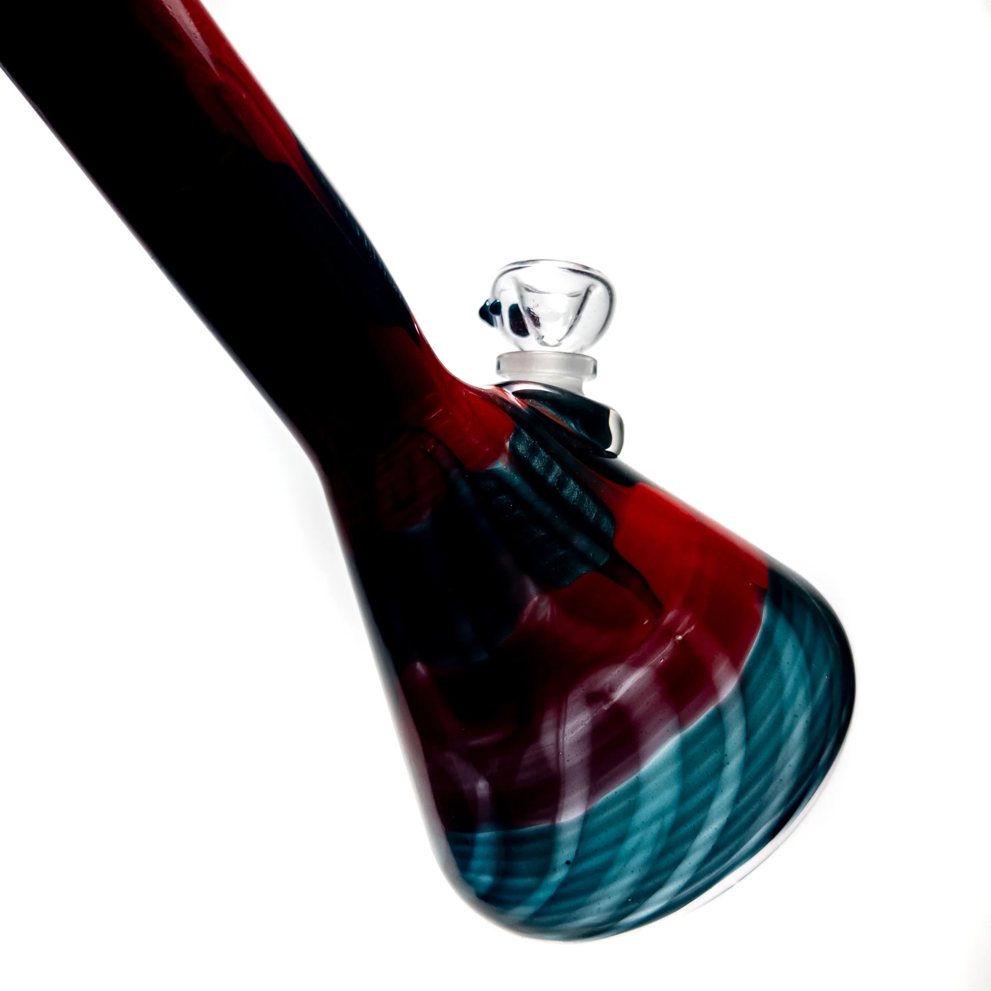 Mary Jane's Glass Studio - 12" Beaker - 38x4 - Full Color W&R Red - Image 3