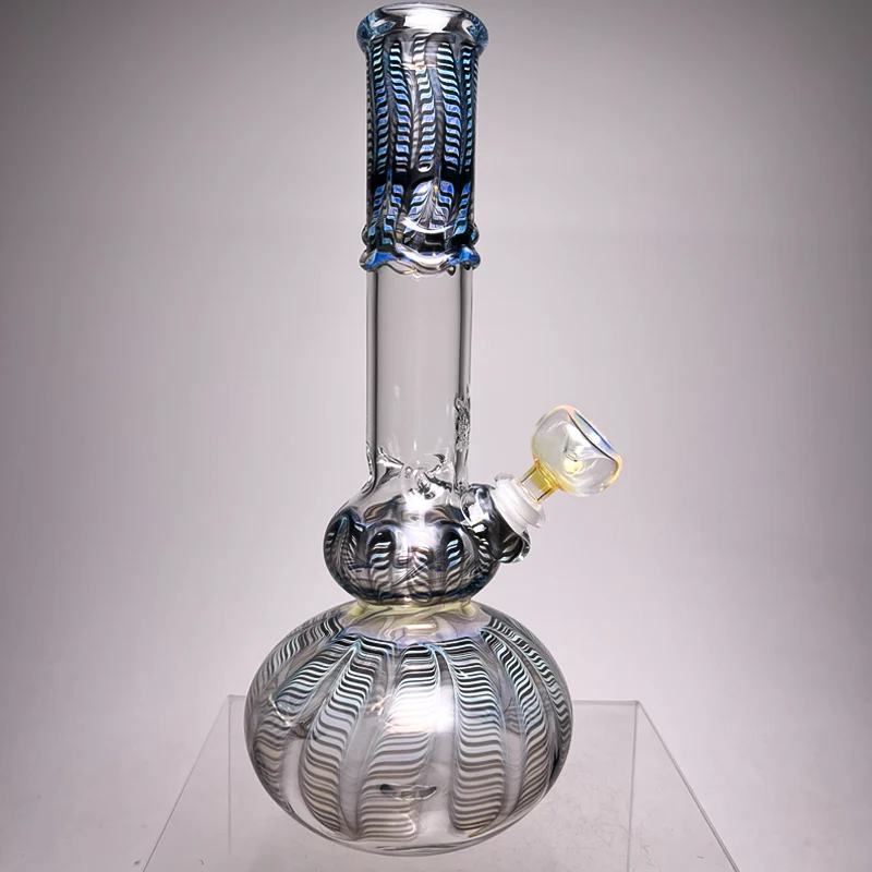Mary Jane's Glass Studio - 12" Double Bubble - 38x4 - Fume W&R Black