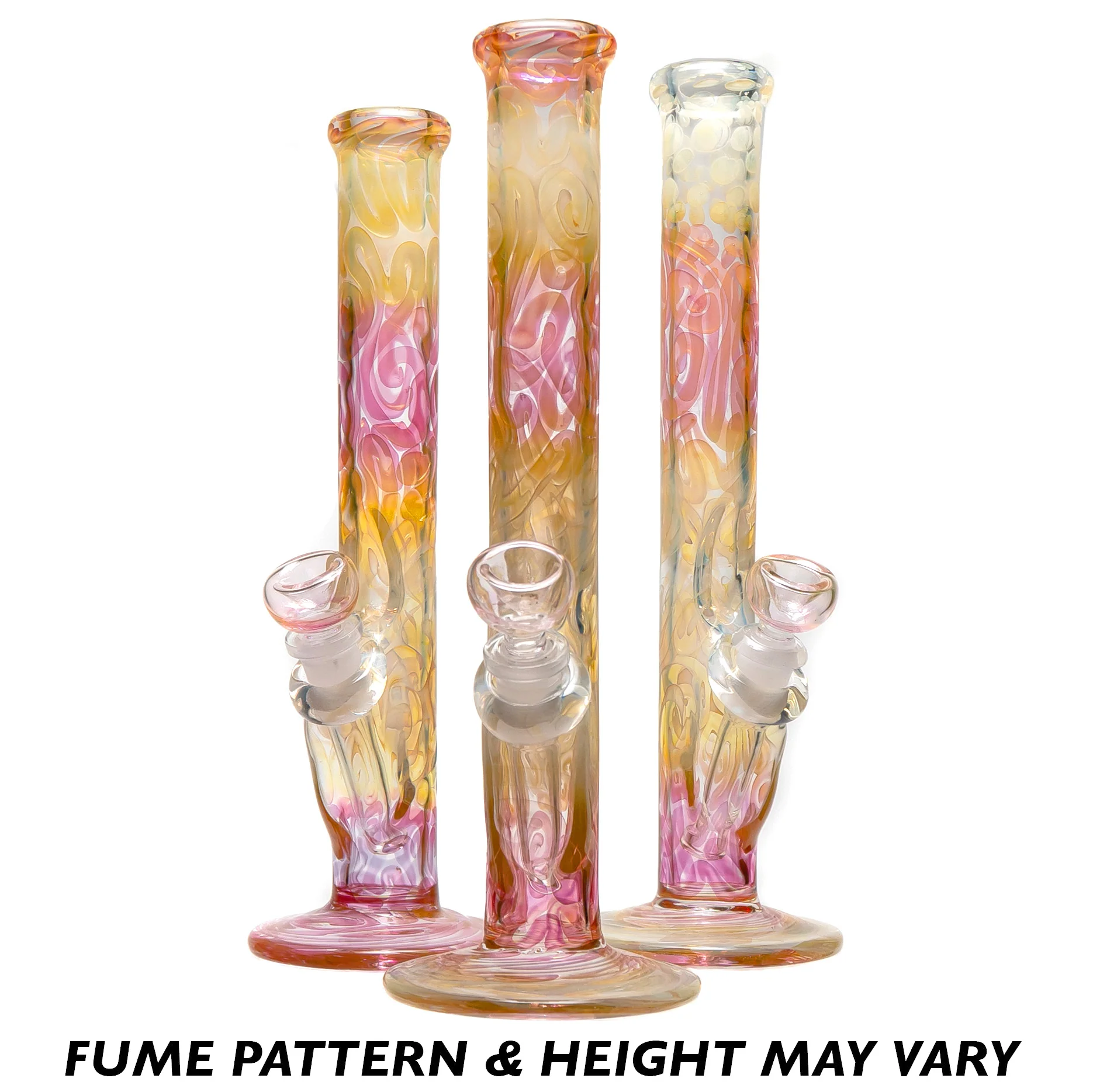Mary Jane's Glass Studio - 12" Straight - 32x4 - Silver & Gold Fume - Image 2