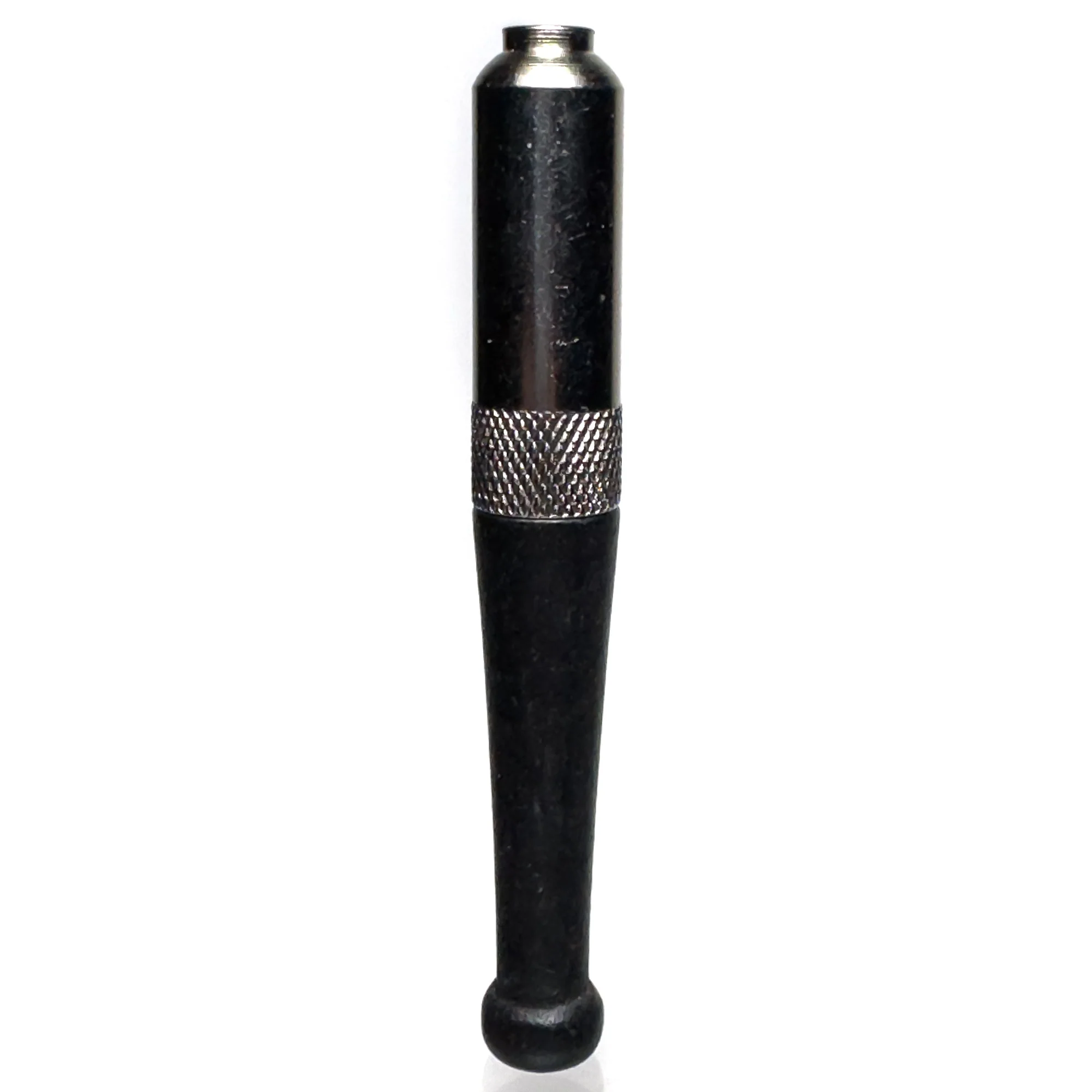 Metal Pipe - Zeppelin - Nickel w/ Black Wood