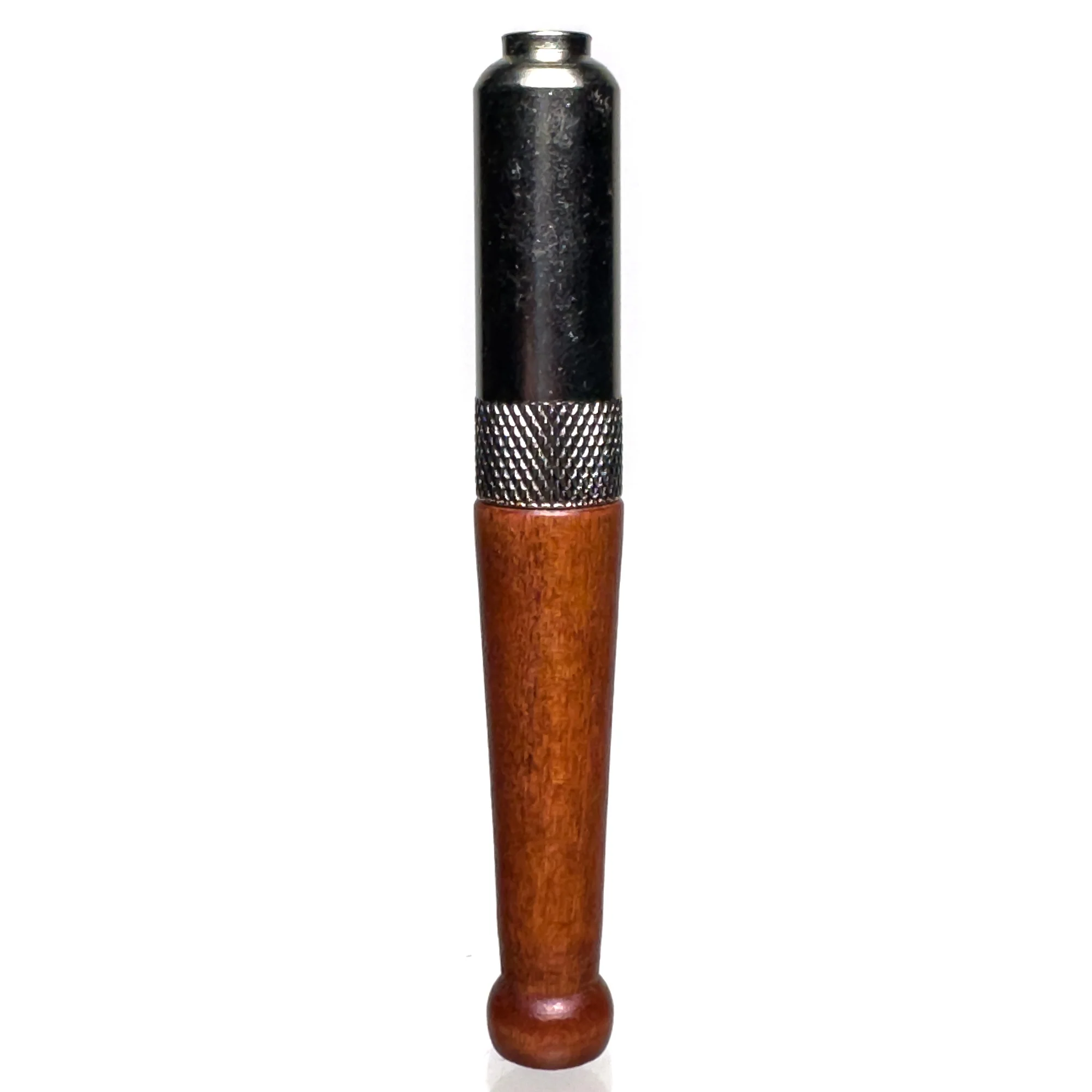 Metal Pipe - Zeppelin - Nickel w/ Light Wood