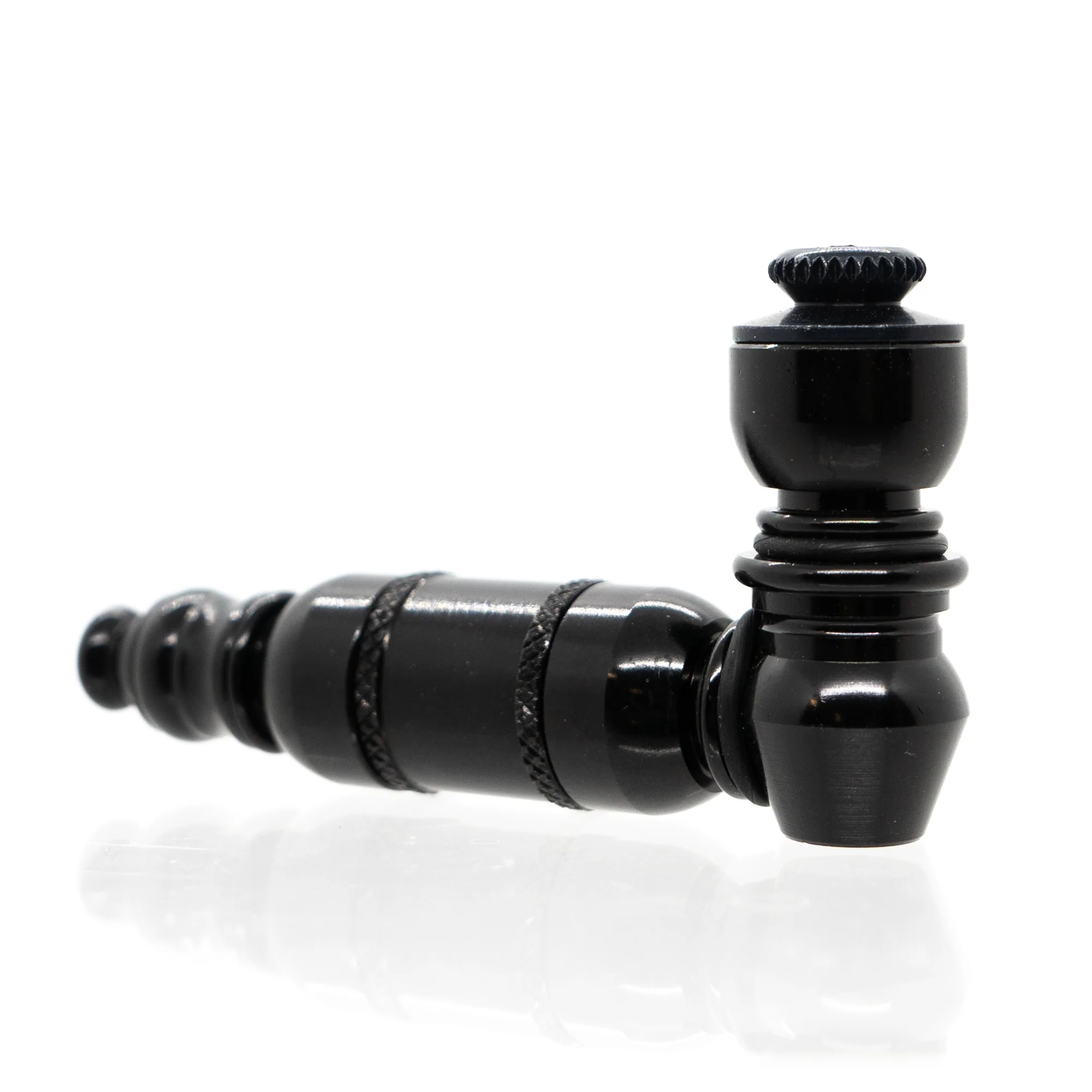 Metal Pipe - Mini - Double Chamber - Black