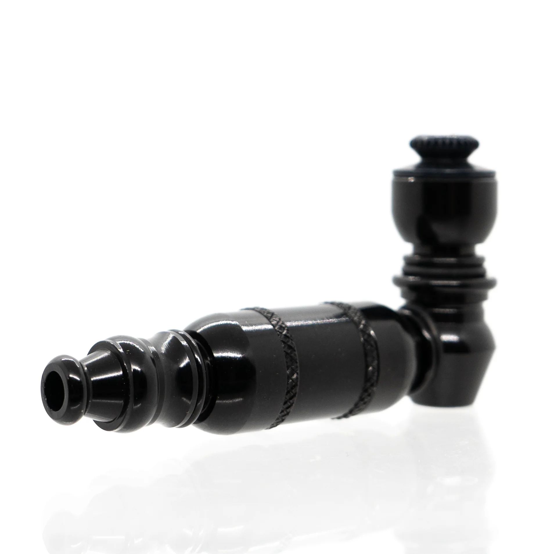 Metal Pipe - Mini - Double Chamber - Black - Image 2
