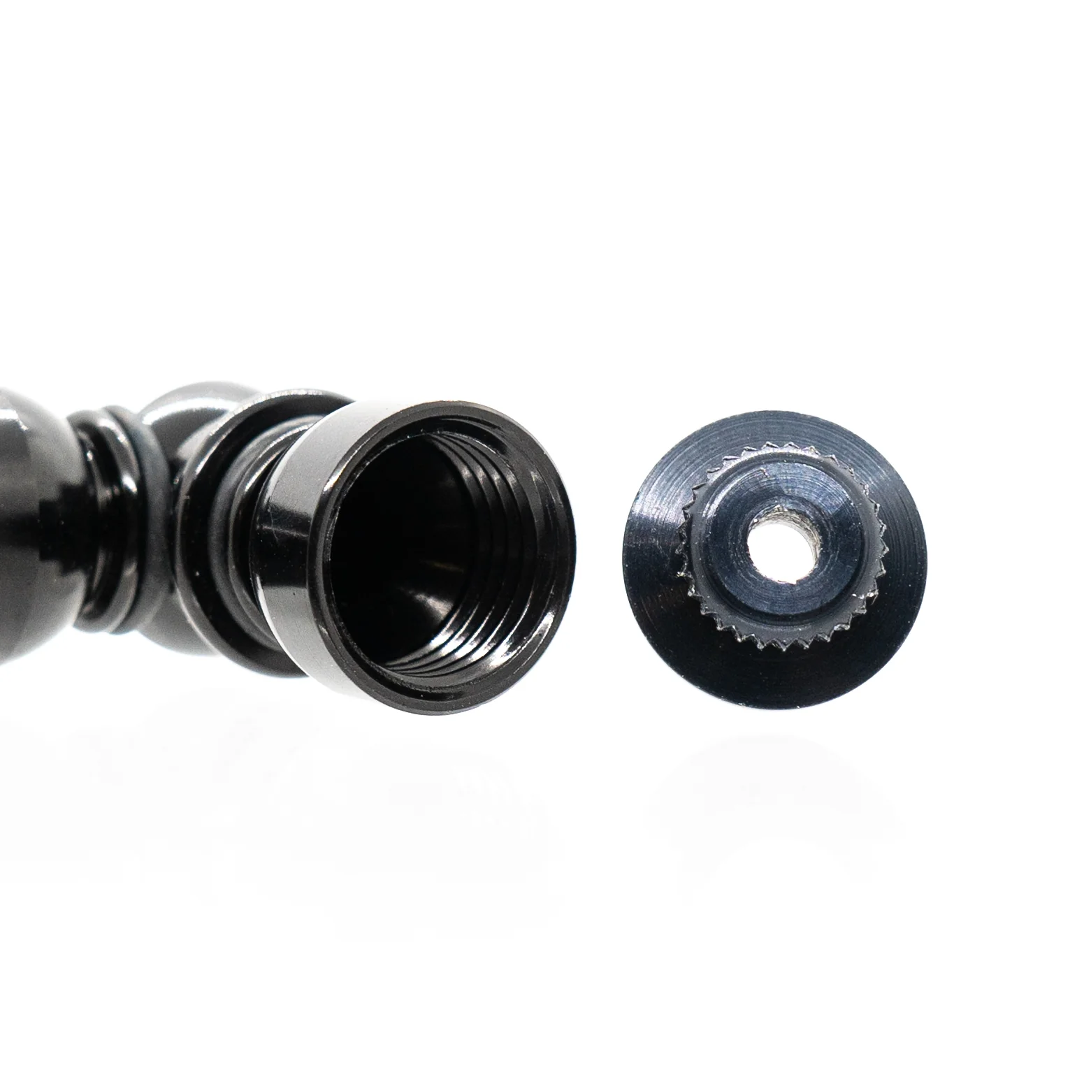 Metal Pipe - Mini - Double Chamber - Black - Image 3