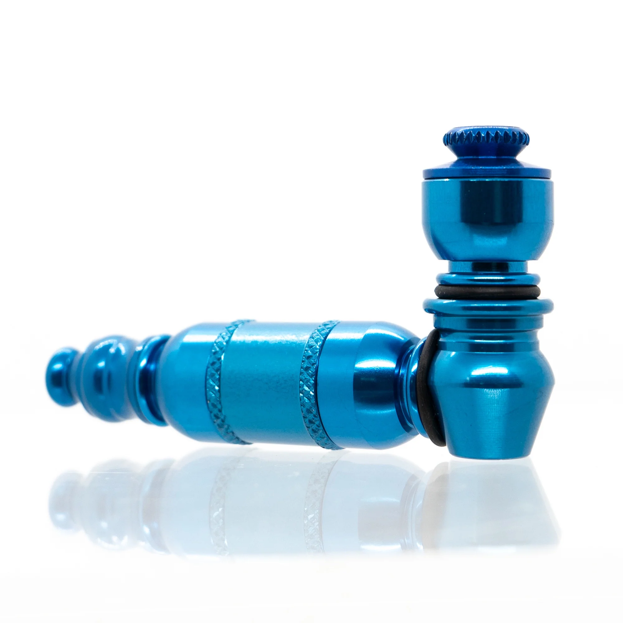 Metal Pipe - Mini - Double Chamber - Blue