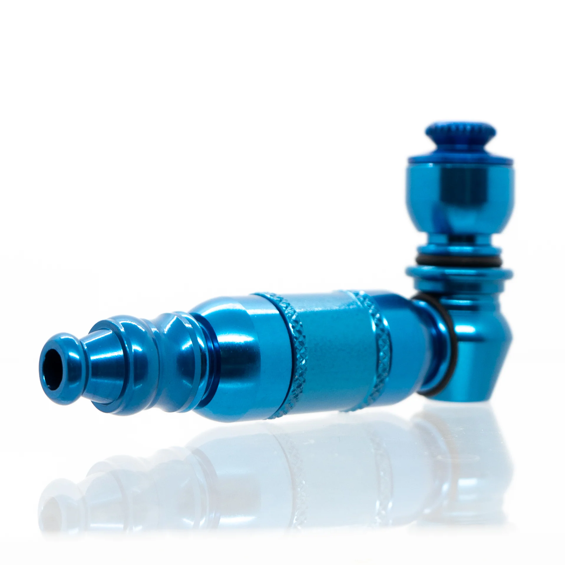 Metal Pipe - Mini - Double Chamber - Blue - Image 2