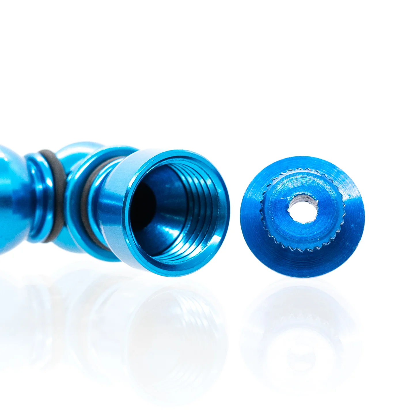 Metal Pipe - Mini - Double Chamber - Blue - Image 3