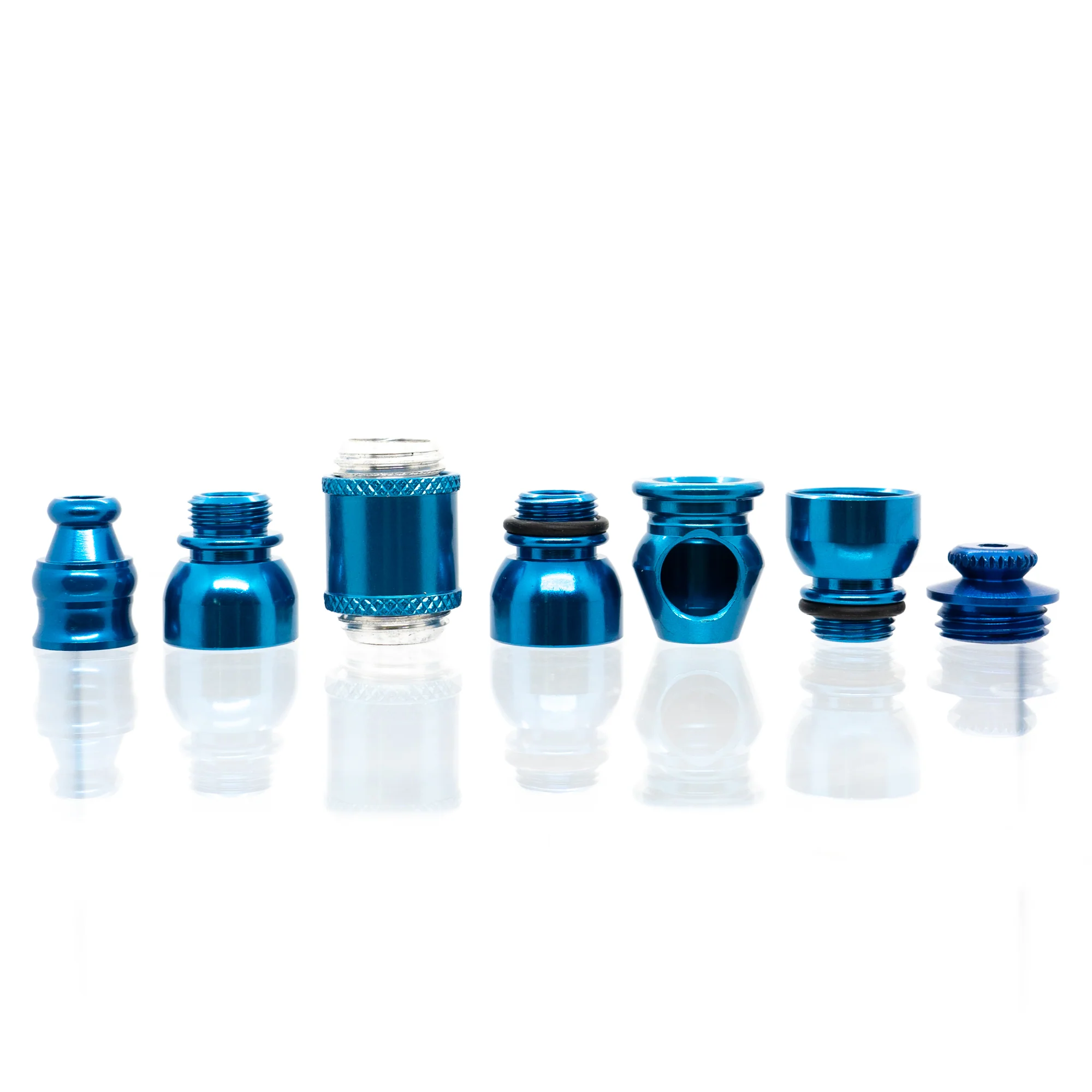 Metal Pipe - Mini - Double Chamber - Blue - Image 4